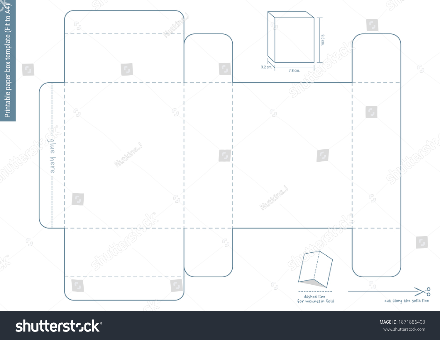 Paper Box Pattern Box Pattern Vector Stock Vector (Royalty Free ...