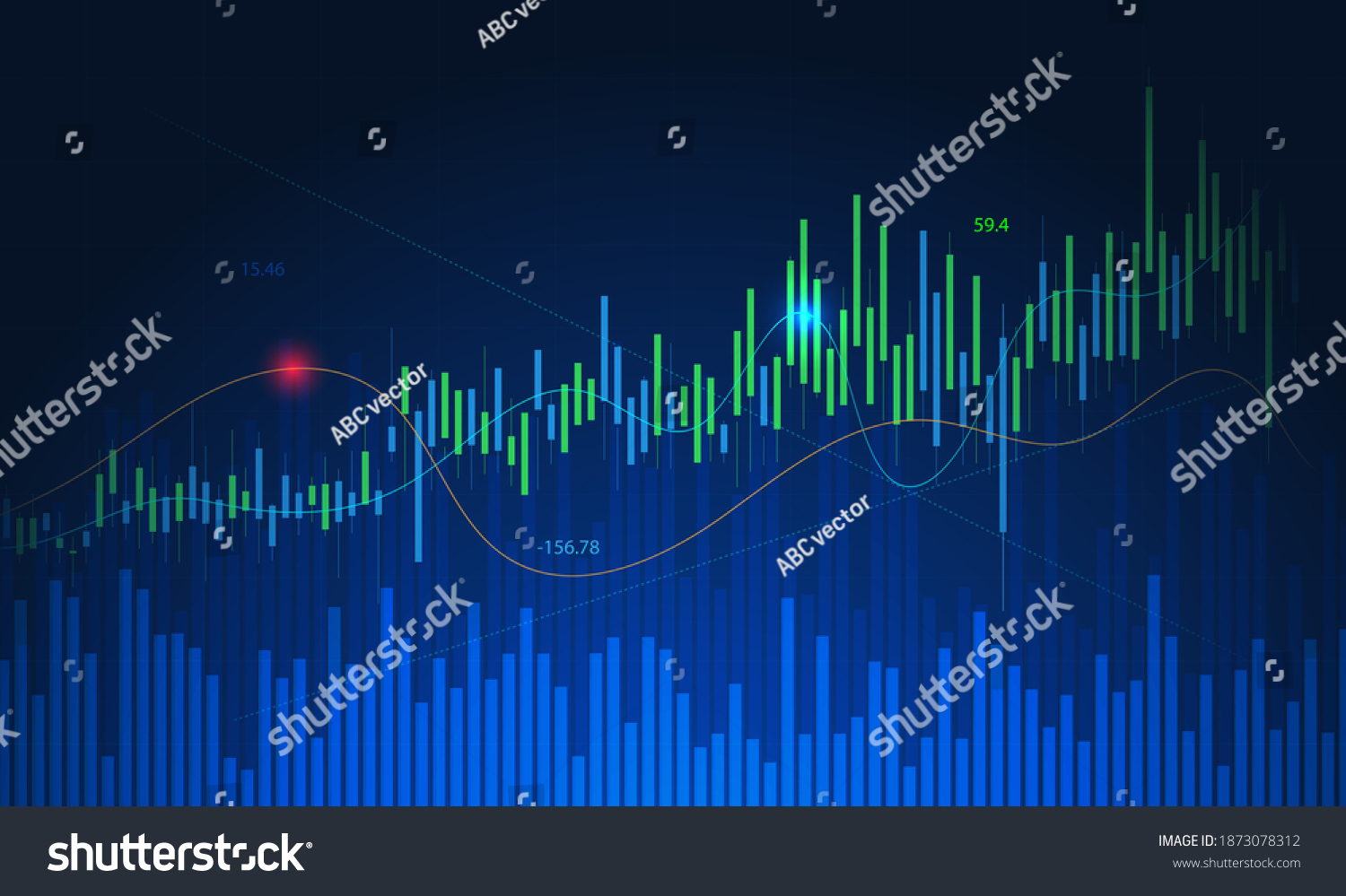 Stock Graph Design Background Business Graph Stock Vector (Royalty Free ...