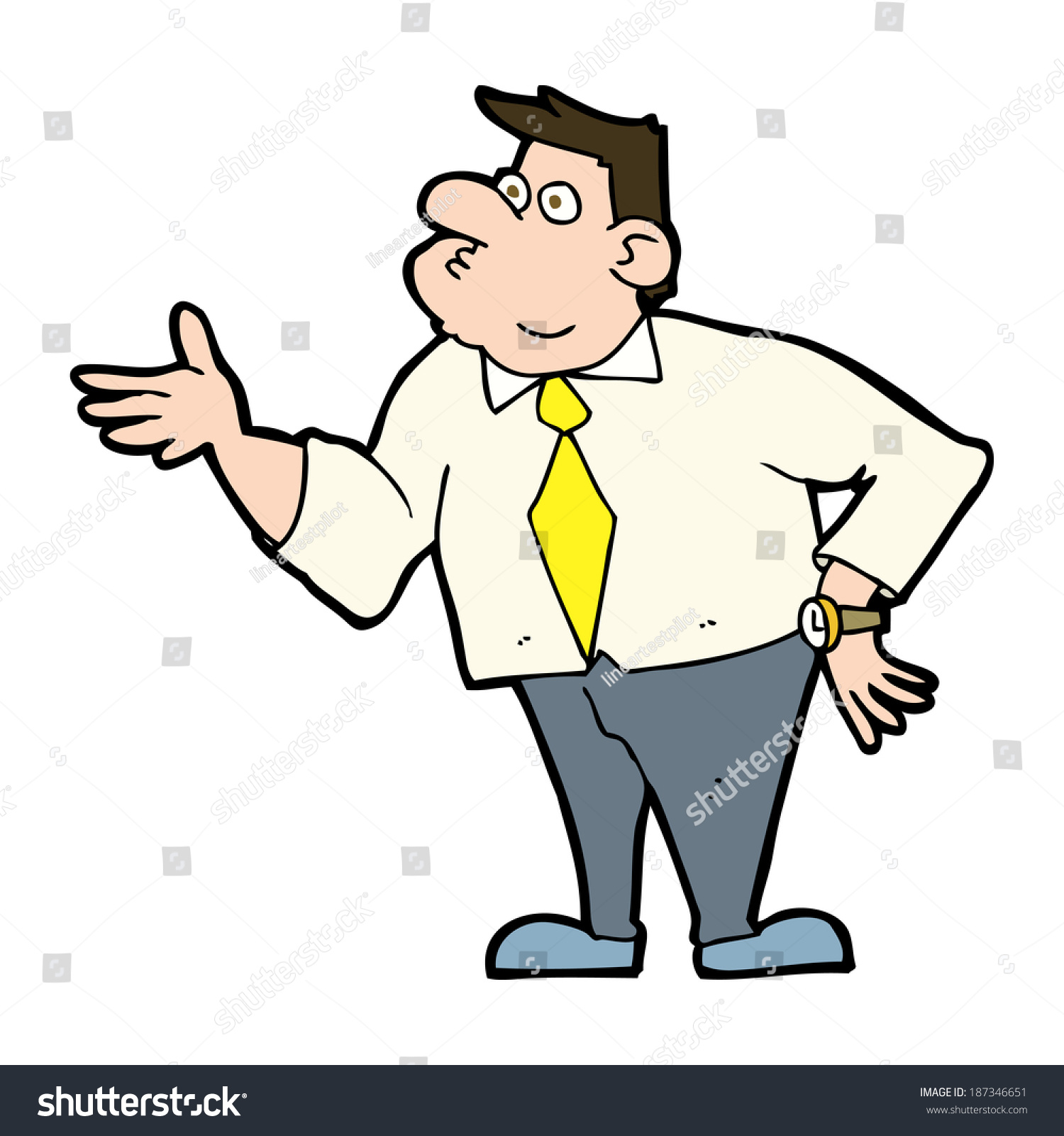 Cartoon Businessman Asking Question Stock Vector (Royalty Free ...