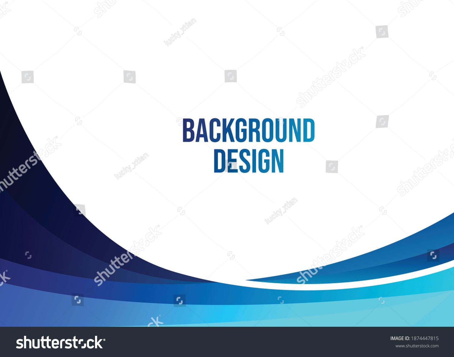 Vector Blue Gradient Background Curved Wallpaper Stock Vector (royalty 