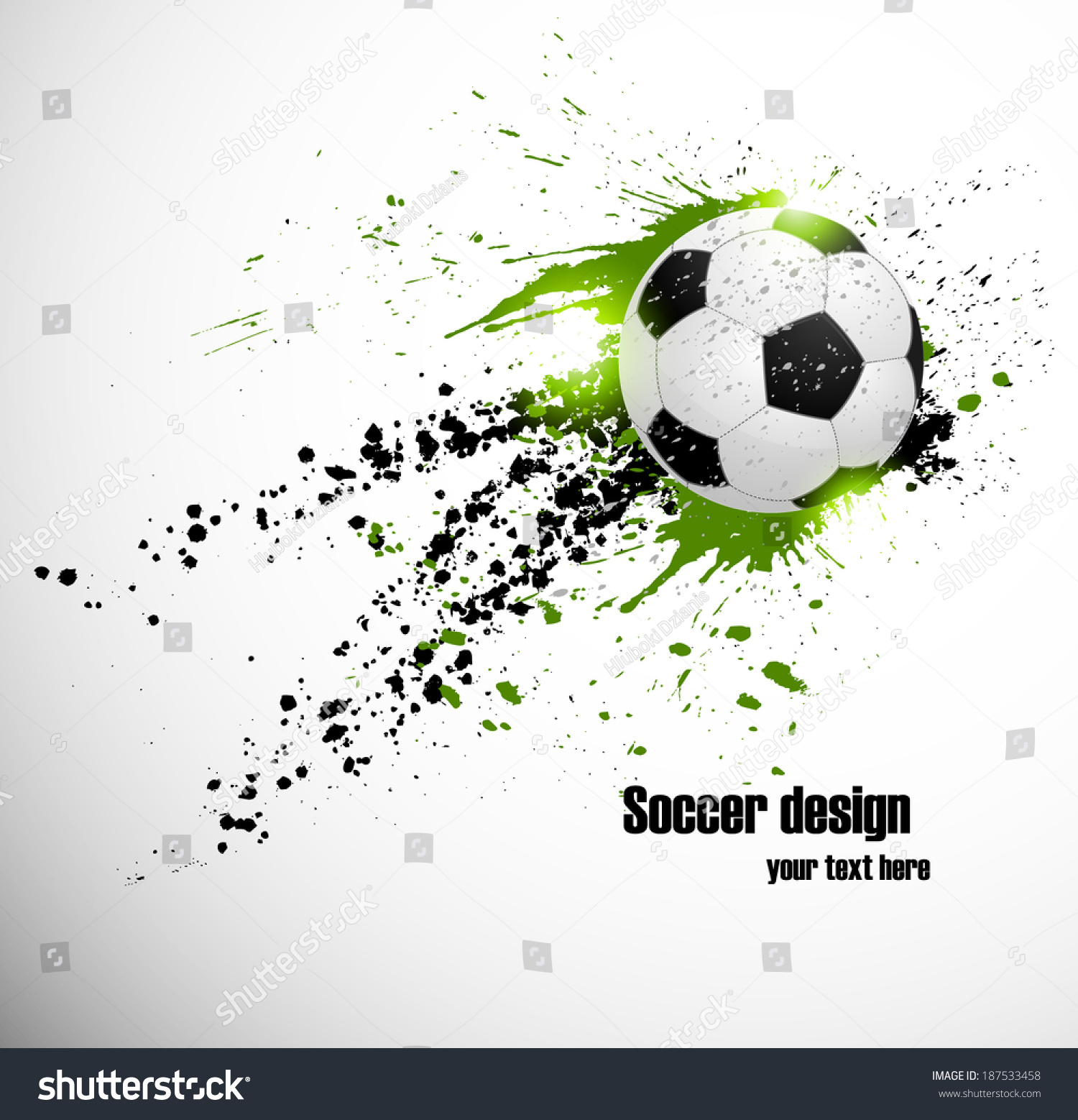 Soccer Deign Design Brazil Soccer Championship Stock Vector (Royalty ...