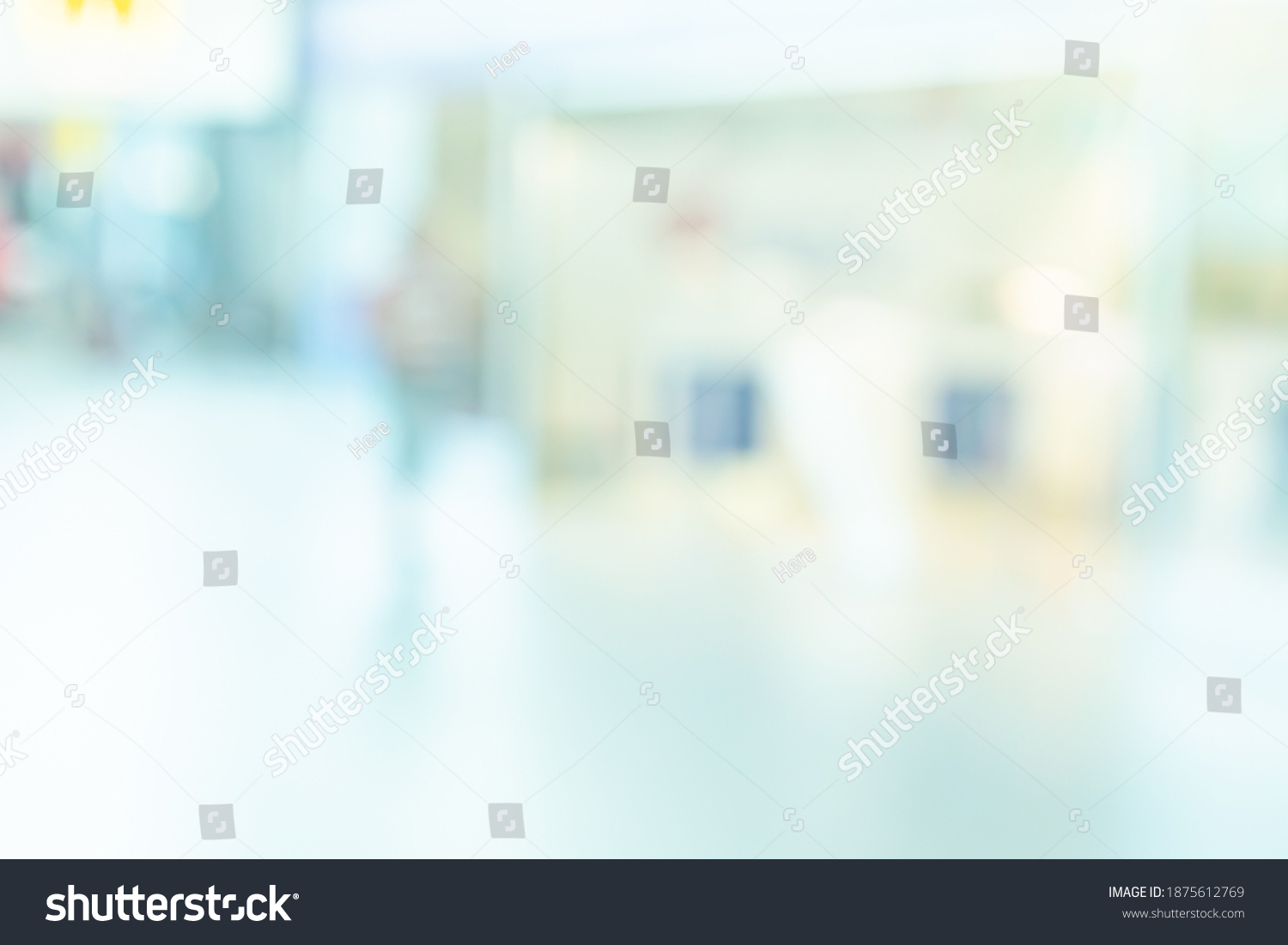 Blurred Medical Background Modern Hospital Reception Stock Photo ...