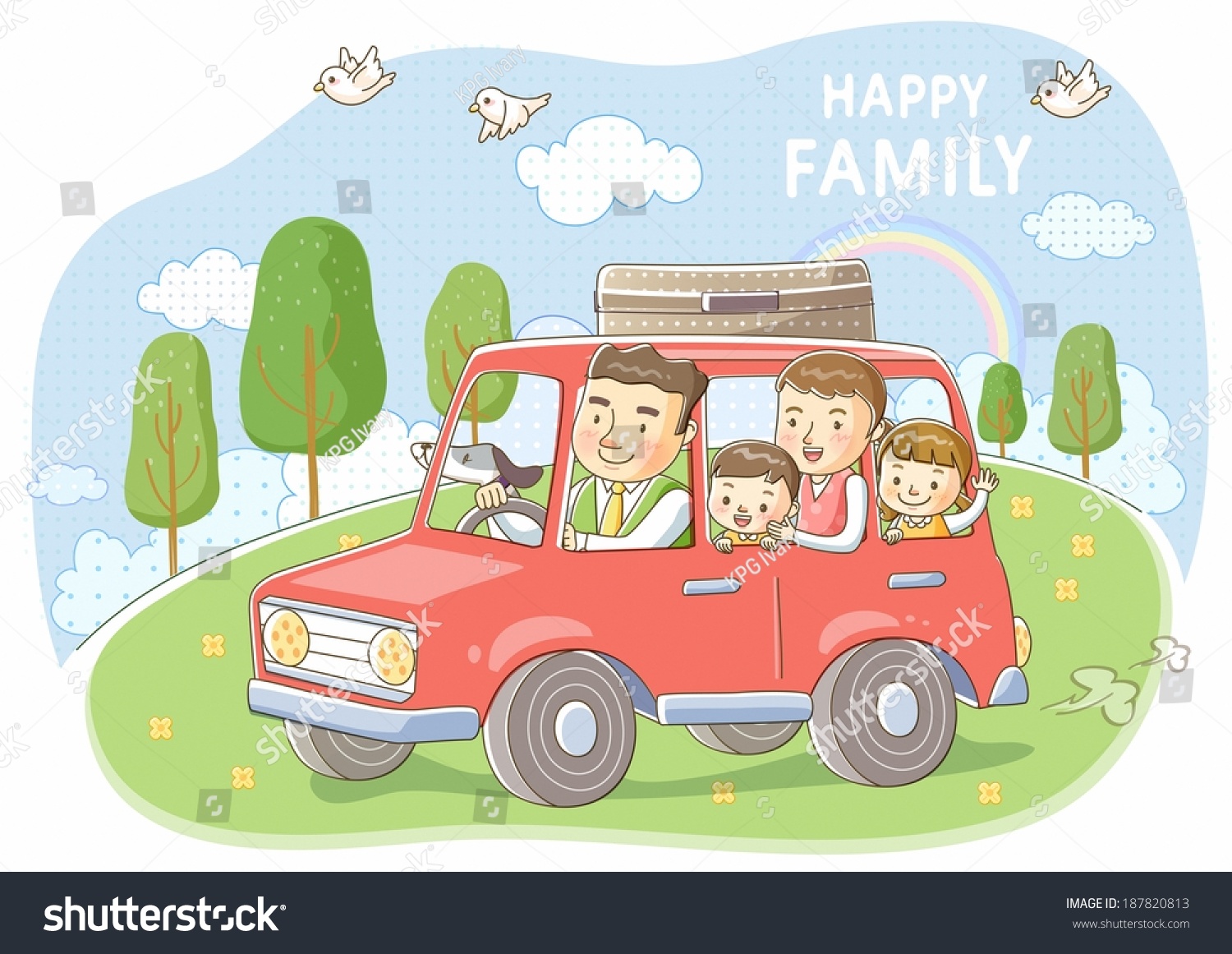 Семейный автомобиль рисунок