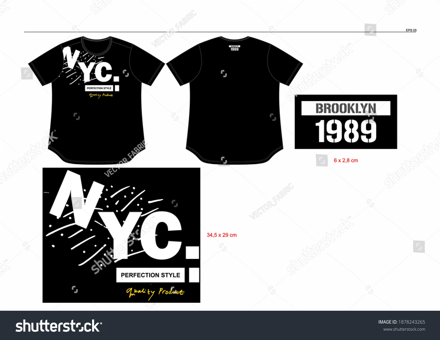 Tshirt Vector Design Word Nyc Above Stock Vector (Royalty Free ...