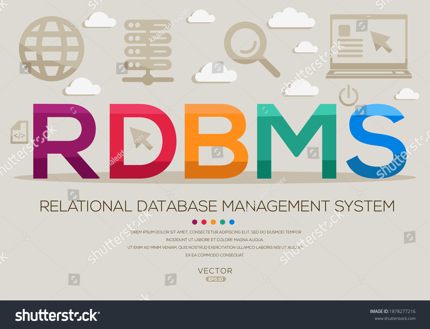 Rdbms Mean Relational Database Management System Stock Vector Royalty Rdbms Mean Relational Database Management System Stock Vector Royalty
