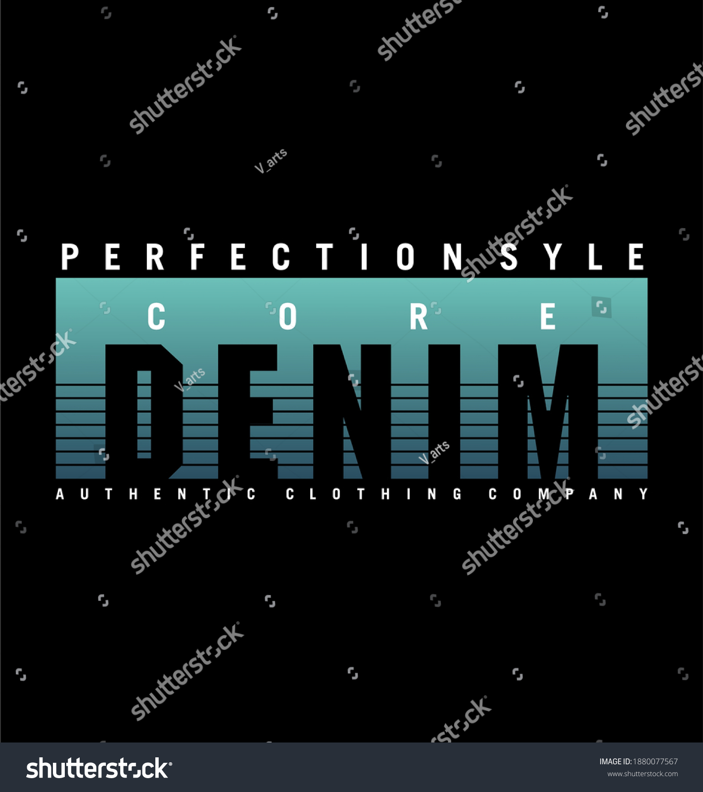Core Denim Design Typography Background Vector Stock Vector (Royalty ...
