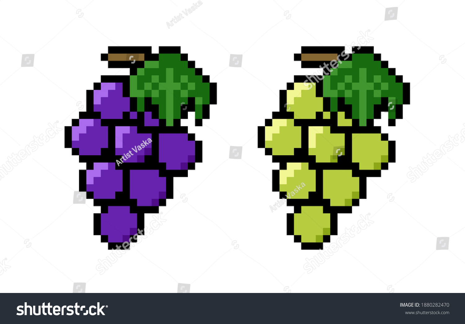Пиксельный виноград