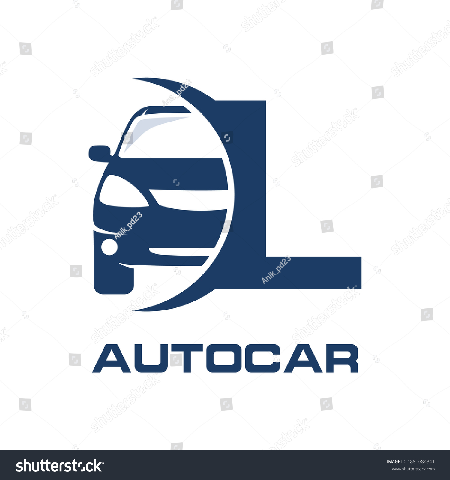 Letter L Car Vector Logo Template Stock Vector (Royalty Free ...