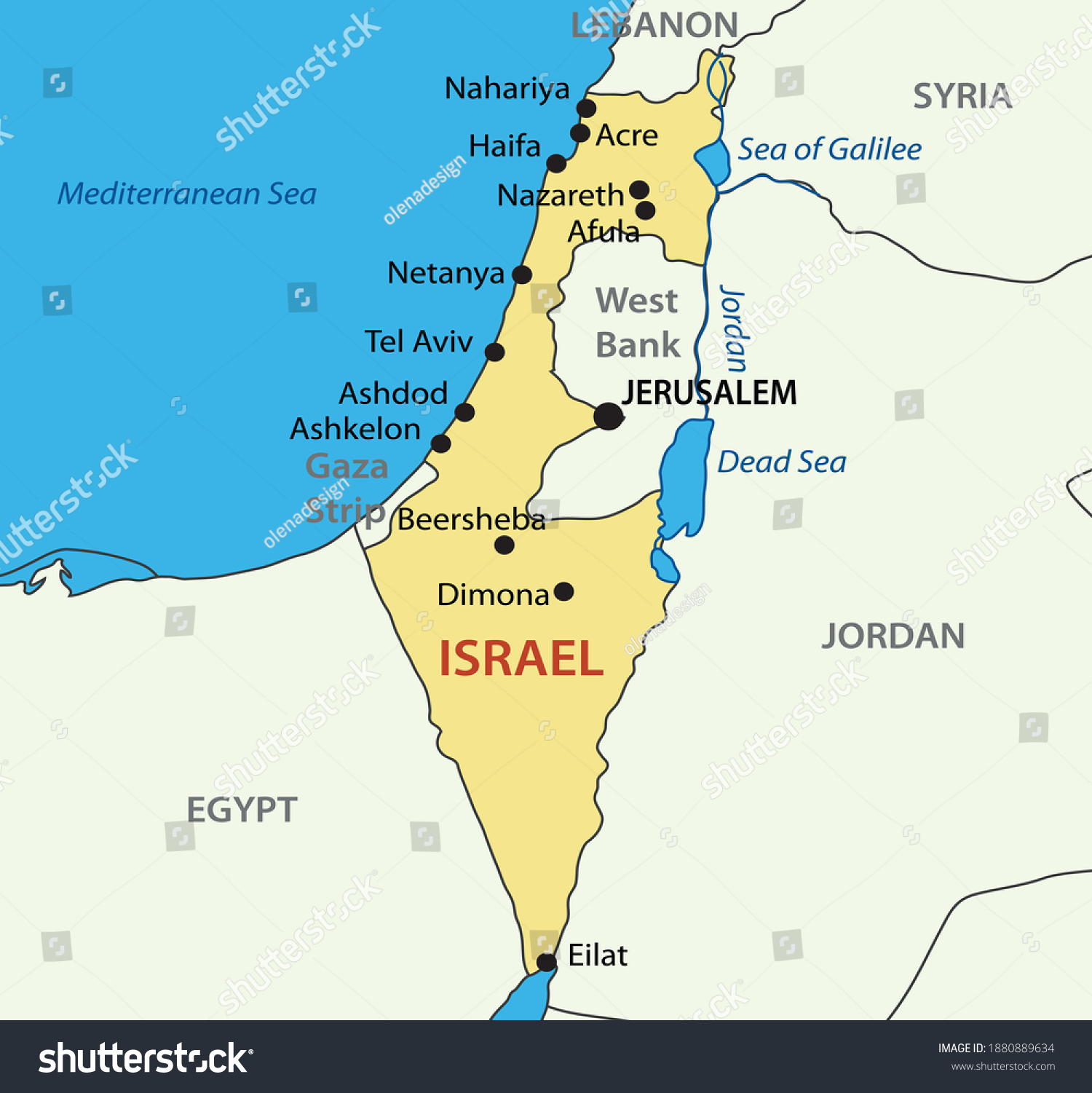 better place israel mapa