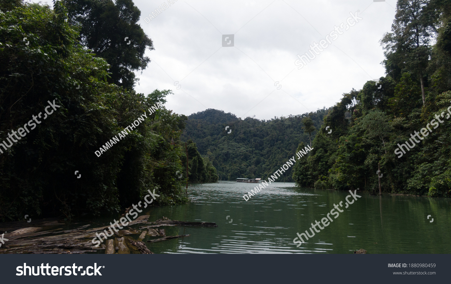 Aerial View Bakun Hidroelectric Dam Reservoir Stock Photo 1880980459 ...