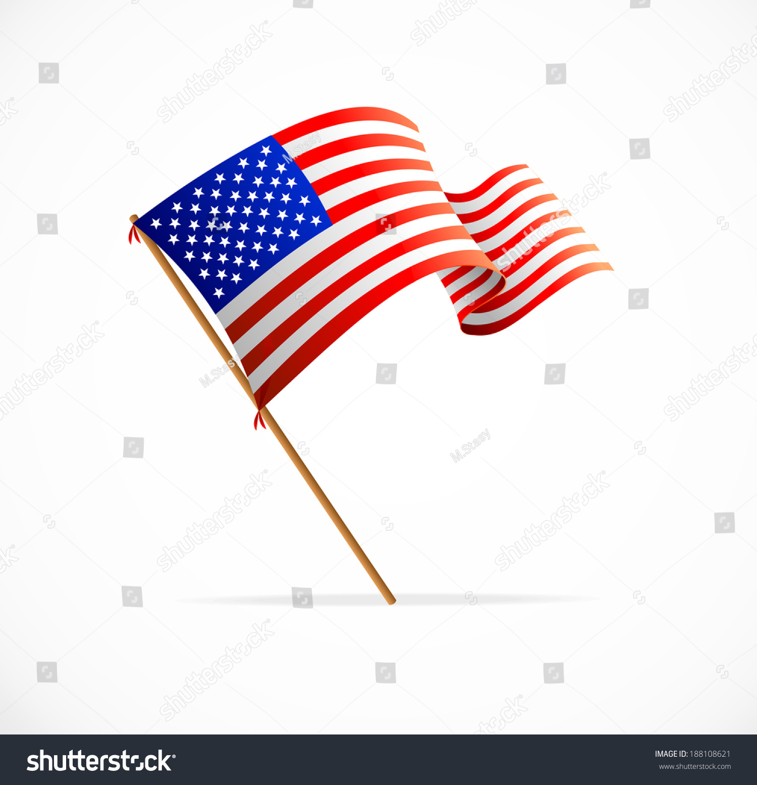 Waving American Flag Flag Usa Vector Stock Vector Royalty Free Waving American Flag Flag Usa Vector Stock Vector Royalty Free