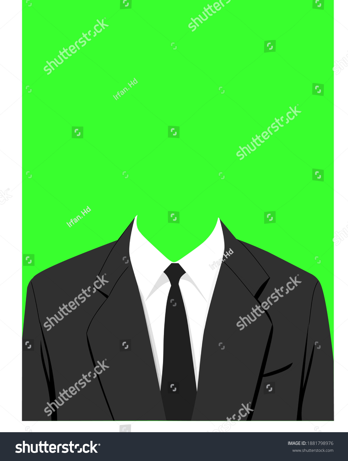 Black Suit Editing Purposes Stock Vector (Royalty Free) 1881798976 ...