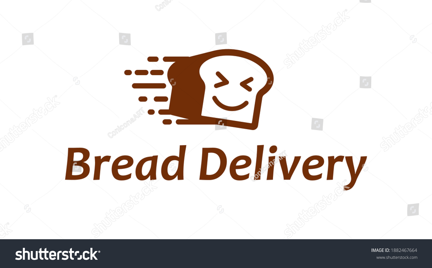 Bread Delivery Vector Logo Bakery Delivery Stock Vector (Royalty Free) 1882467664 Shutterstock