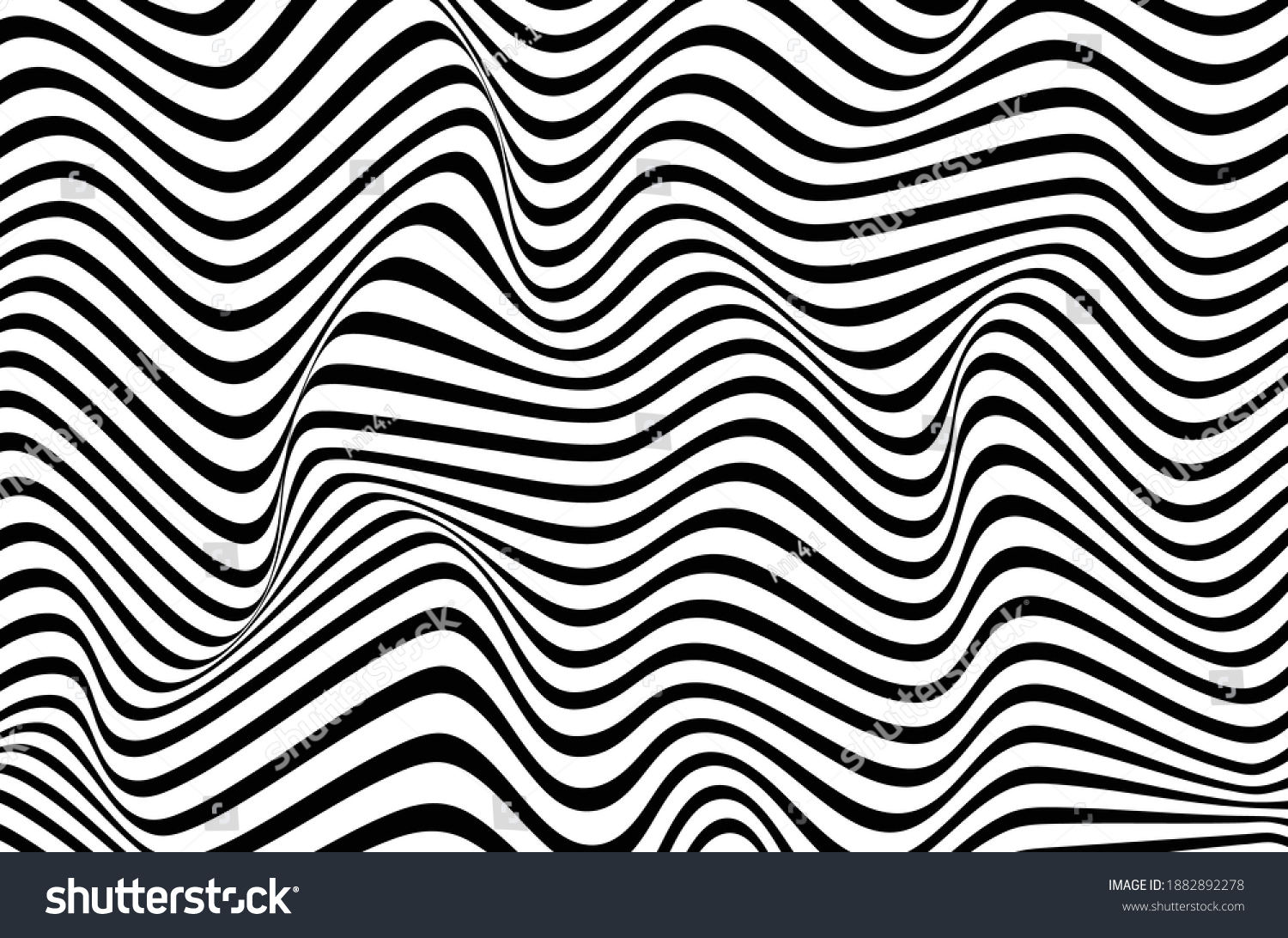 Black White Lines Background Template Stock Vector (Royalty Free ...