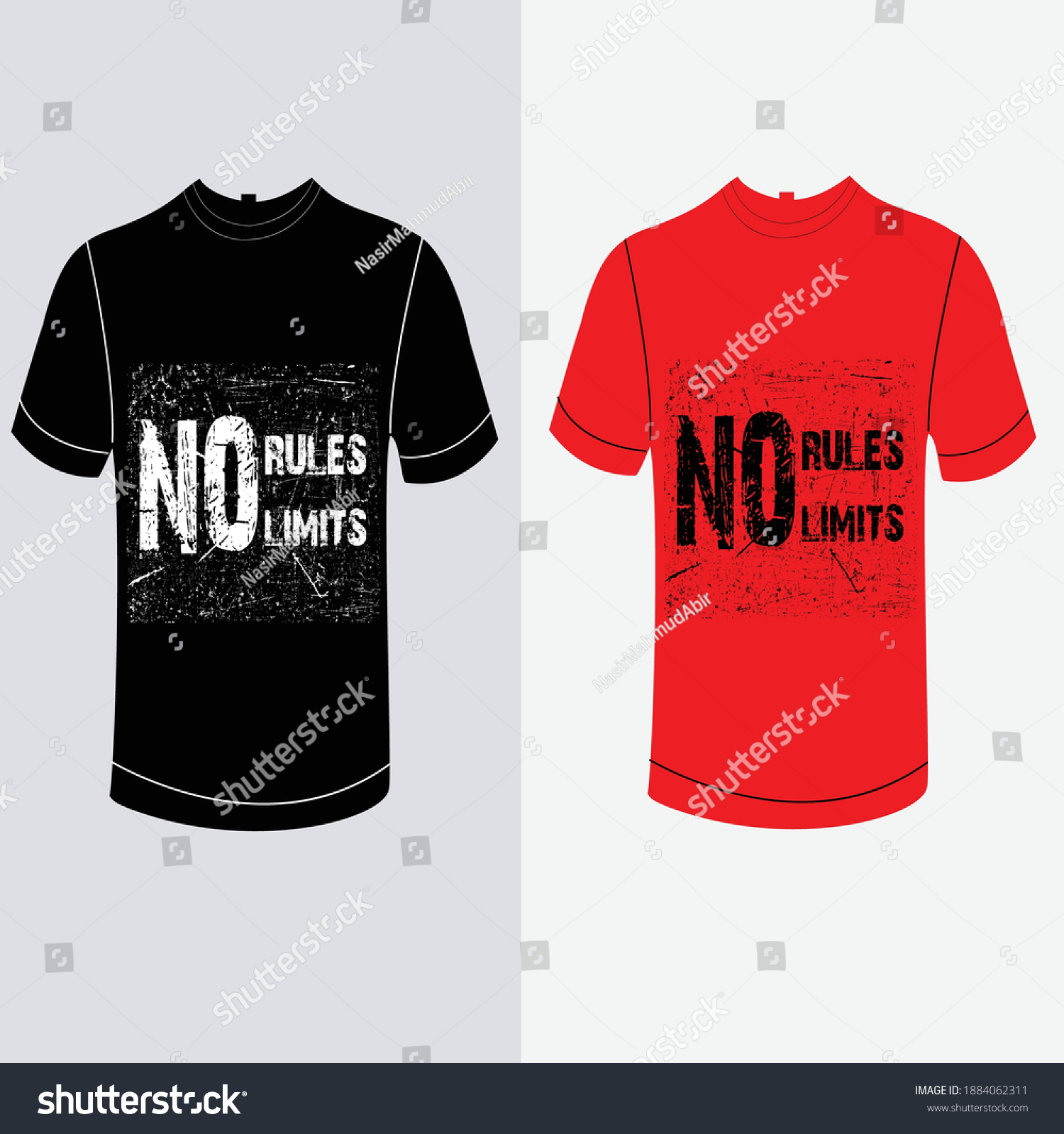 No Rules No Limits Typography Tshirt เวกเตอร์สต็อก ปลอดค่าลิขสิทธิ์ 1884062311 Shutterstock 7043