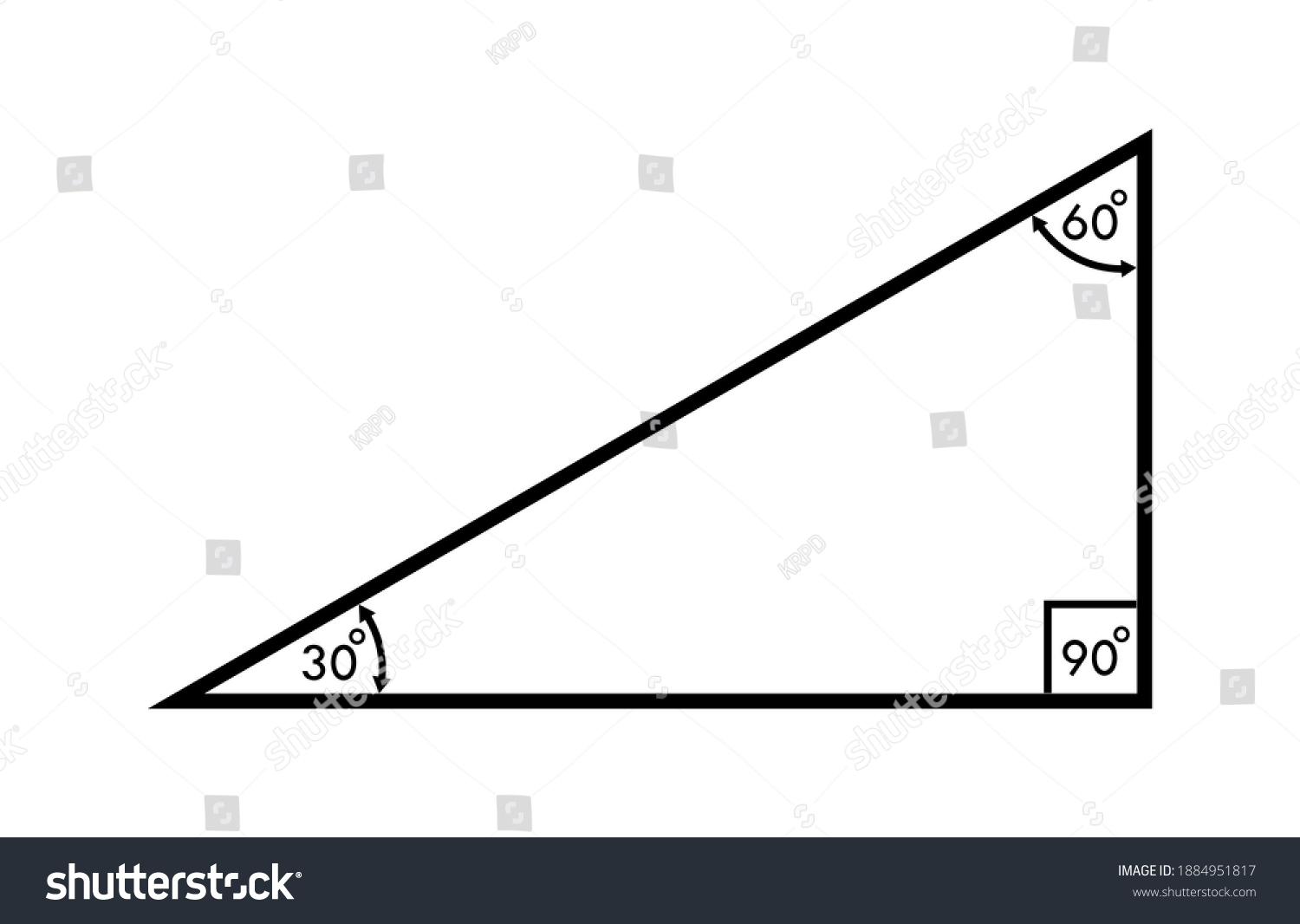 vector-illustration-triangle-angle-3060-90-stock-vector-royalty-free