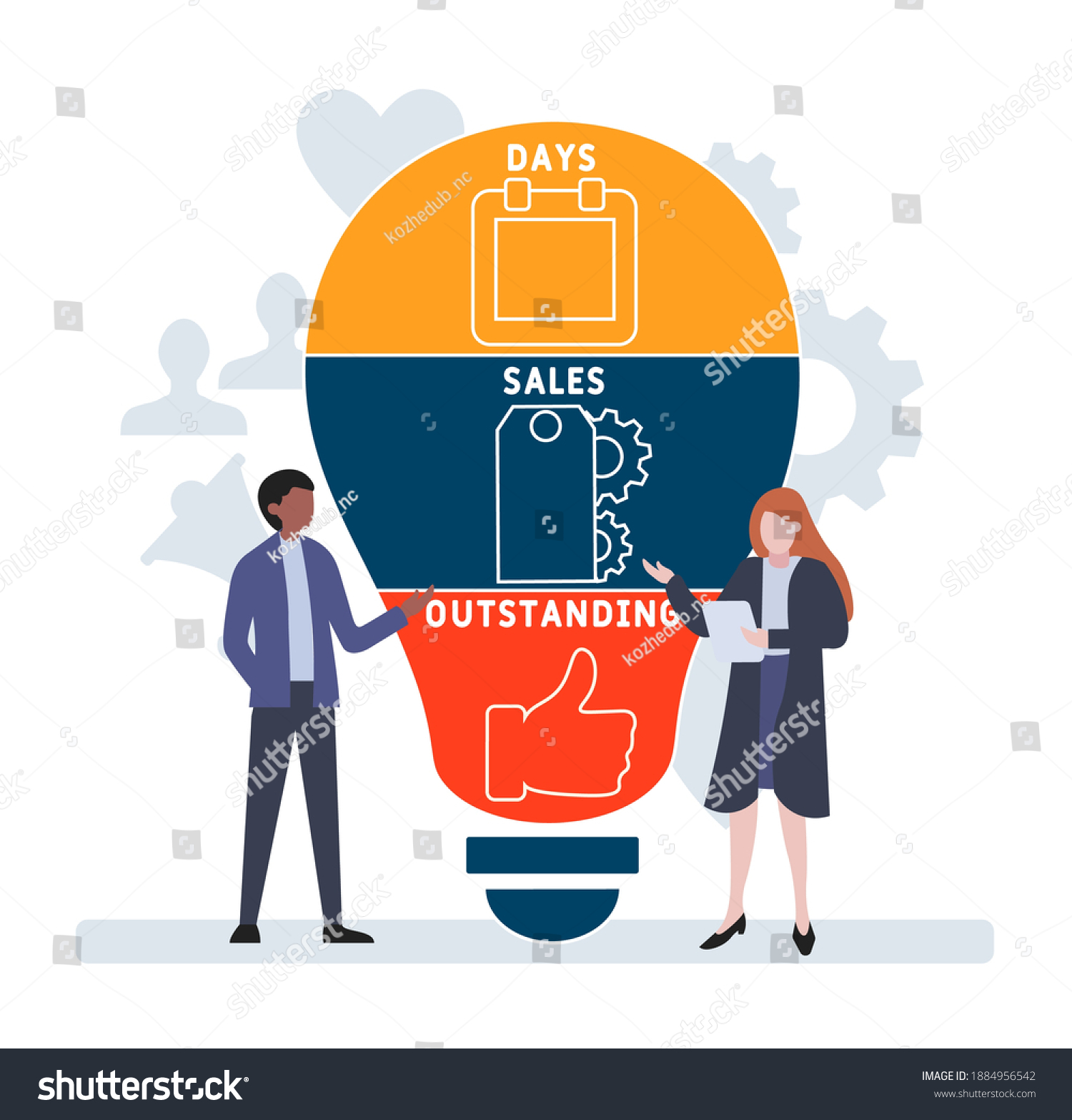 Flat Design People Dso Days Sales Stock Vector (Royalty Free ...