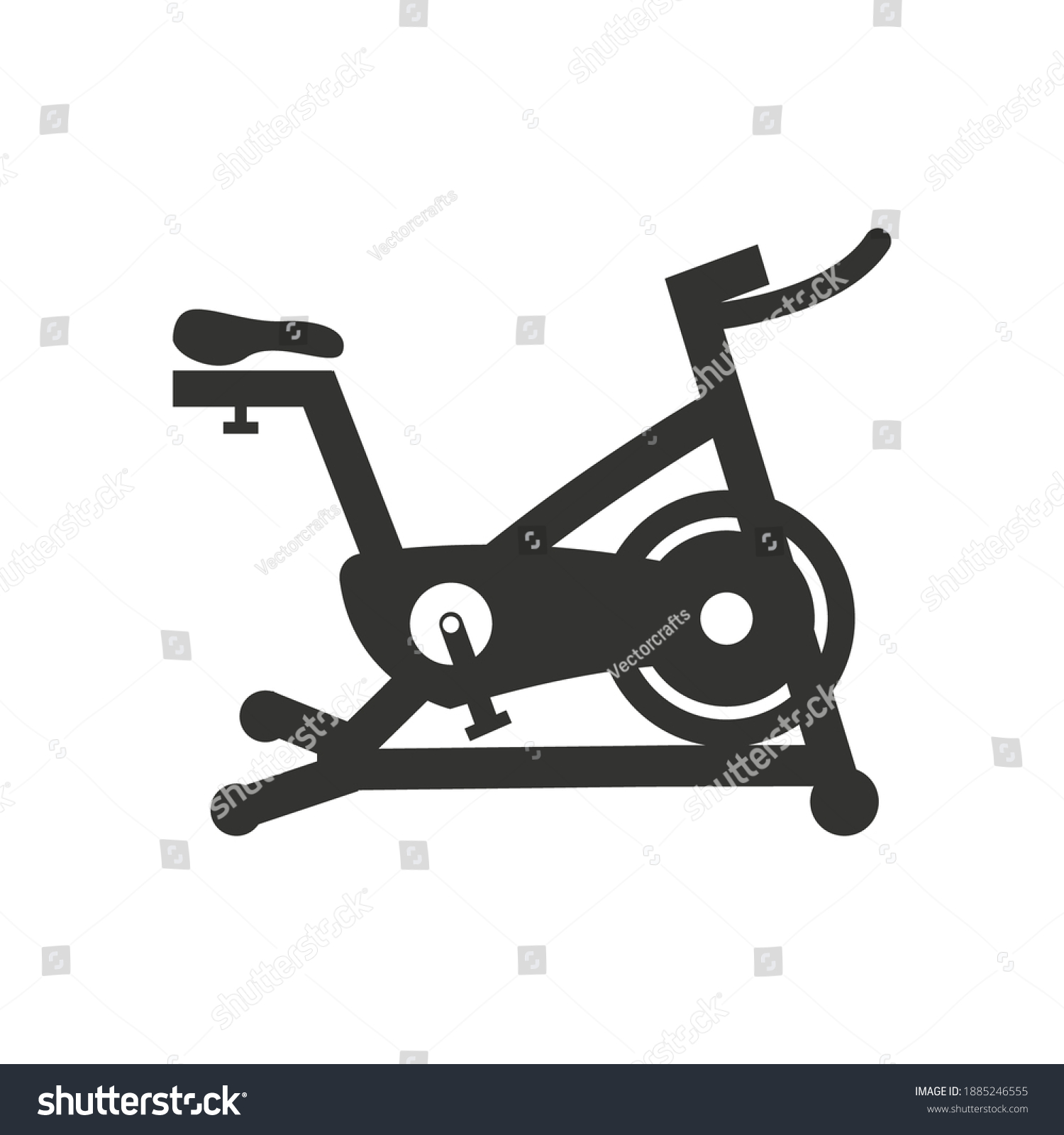 2,083 Stationary bike silhouette Images, Stock Photos & Vectors ...