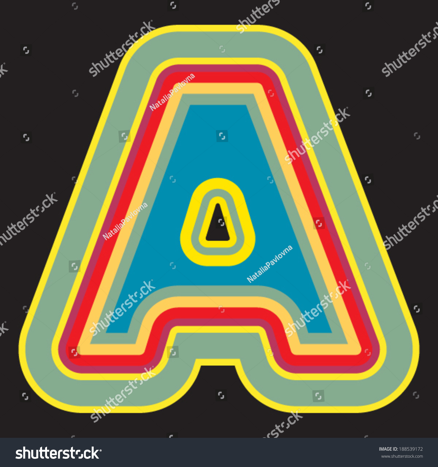 Kids Abc Letter Stock Vector (Royalty Free) 188539172 | Shutterstock