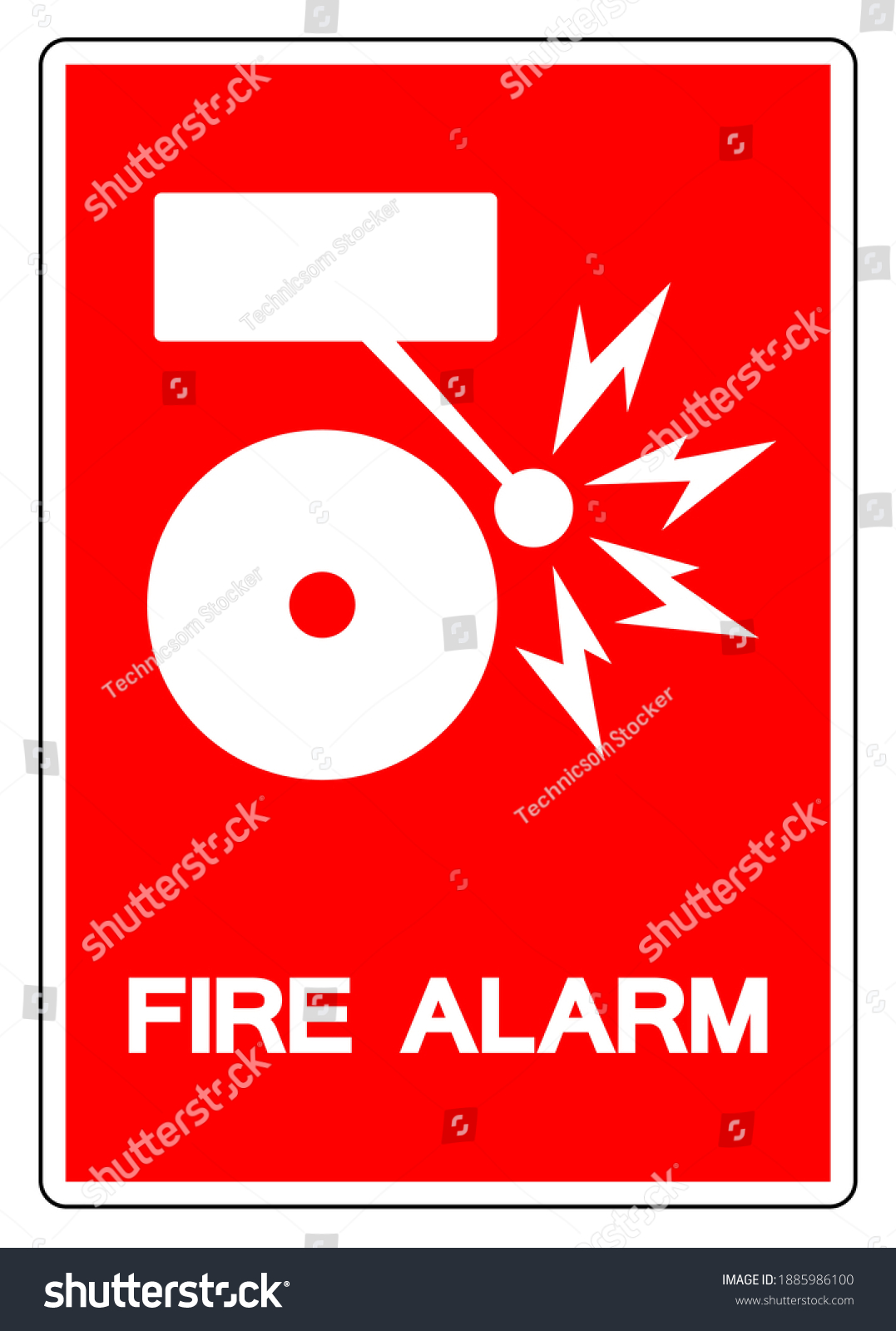 Fire Alarm Symbol Sign Vector Illustration Stock Vector (Royalty Free ...