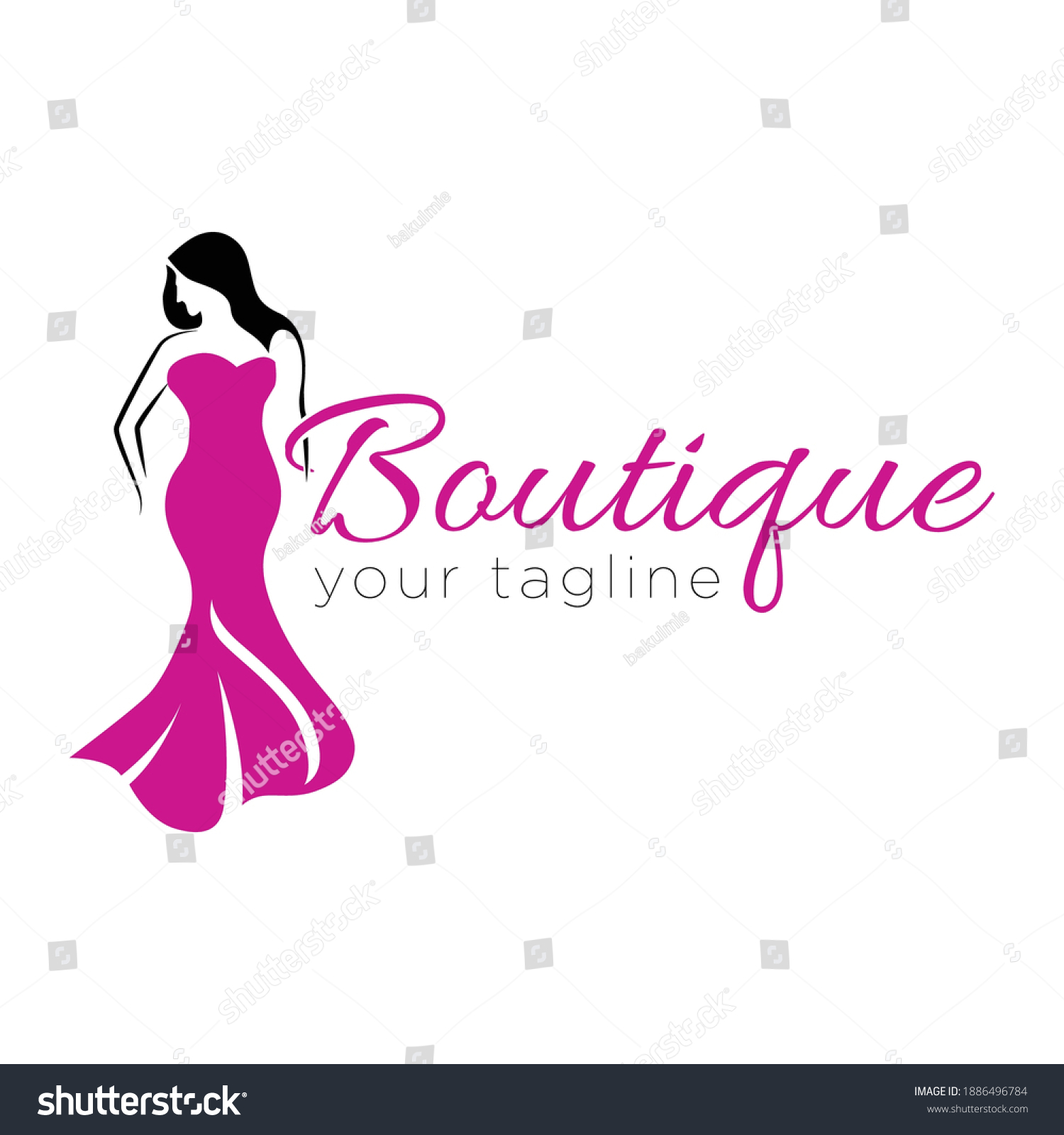 Boutique Logo Design Illustration Vector Stock Vector (Royalty Free ...