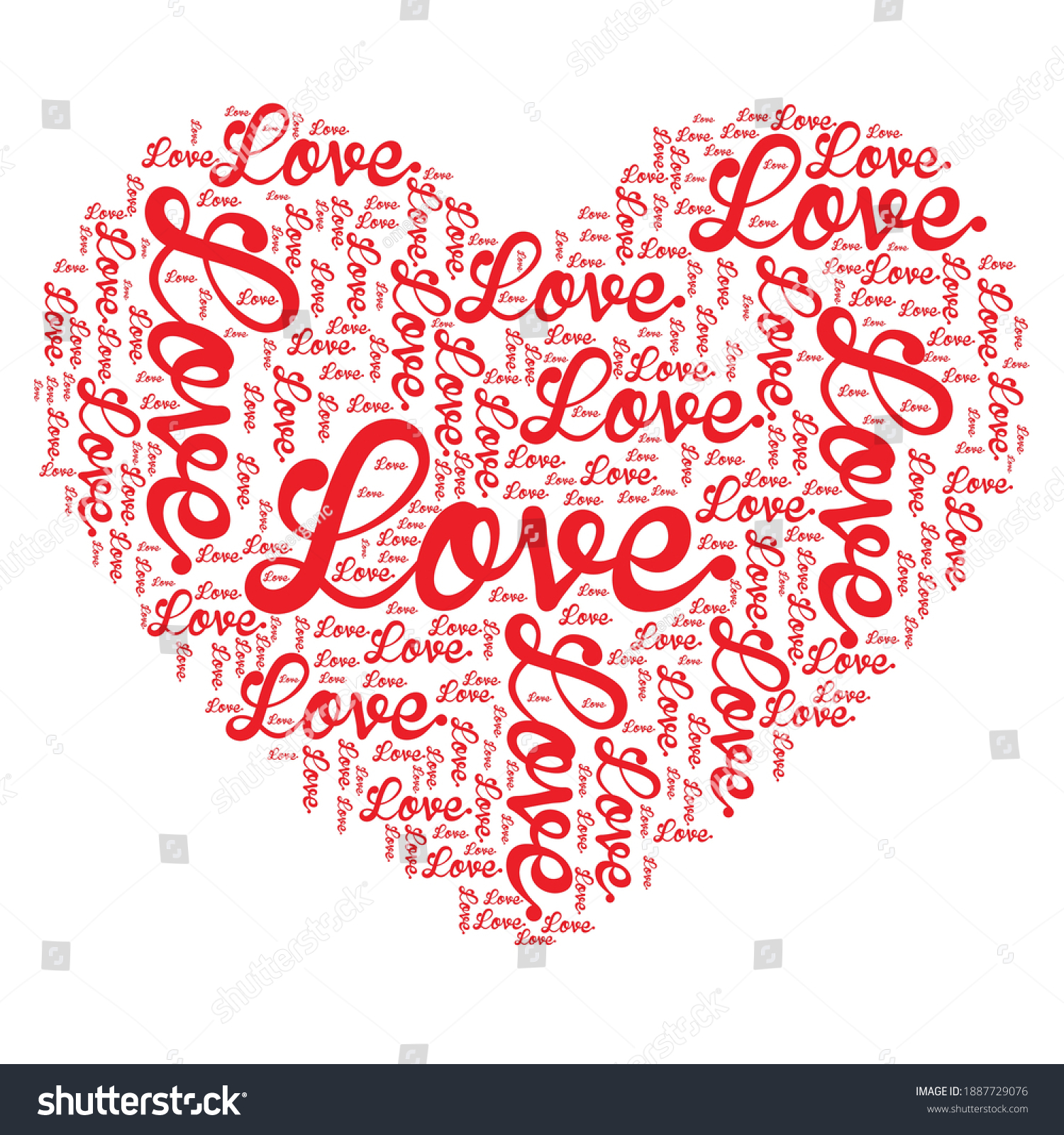 Aditable Vector Hearth Shape Illustration Love Stock Vector (Royalty ...