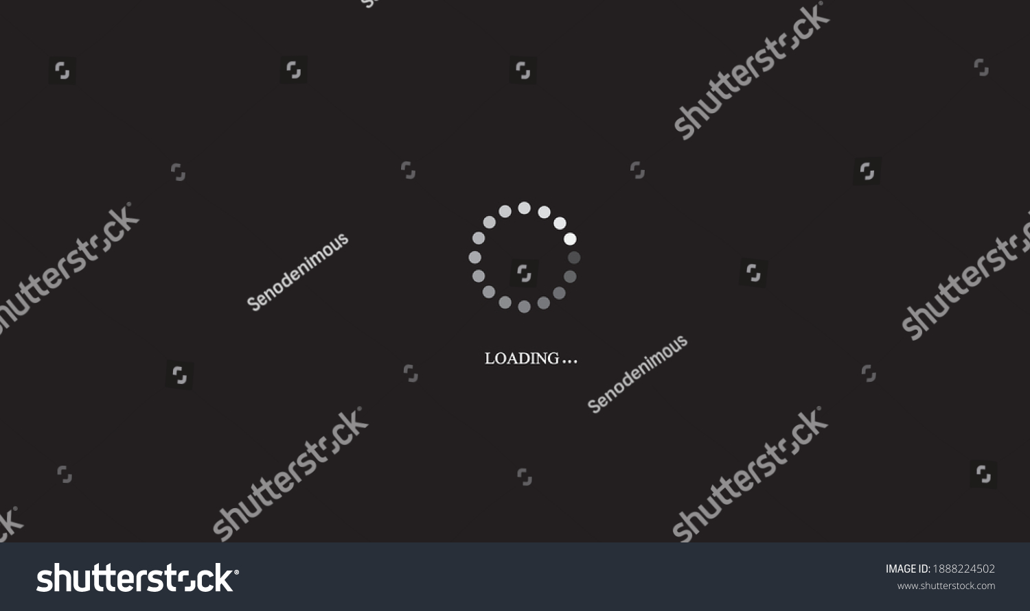 Loading Bar Circle Progress Video Loading Stock Vector (Royalty Free ...