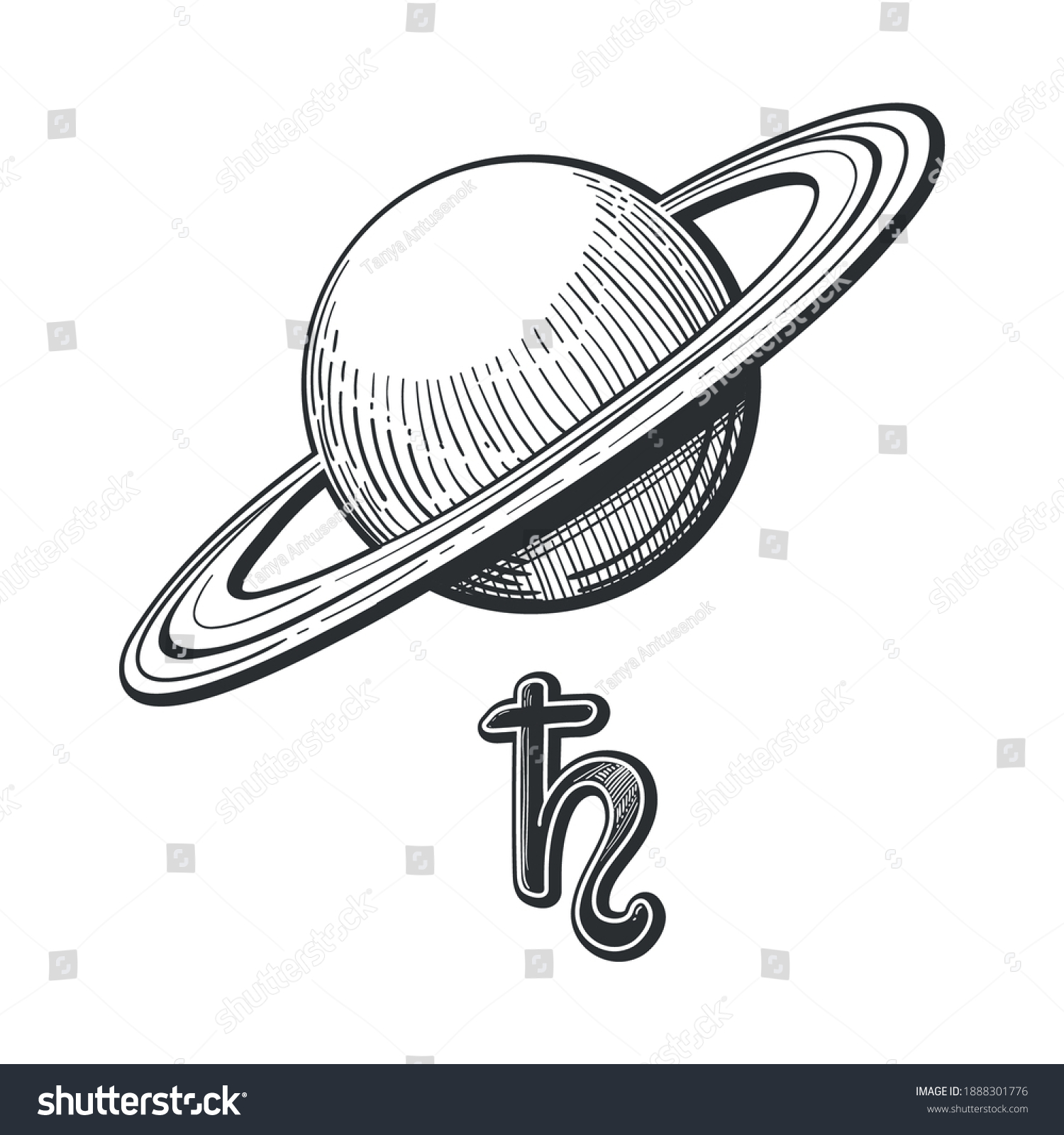 Символ планеты Сатурн