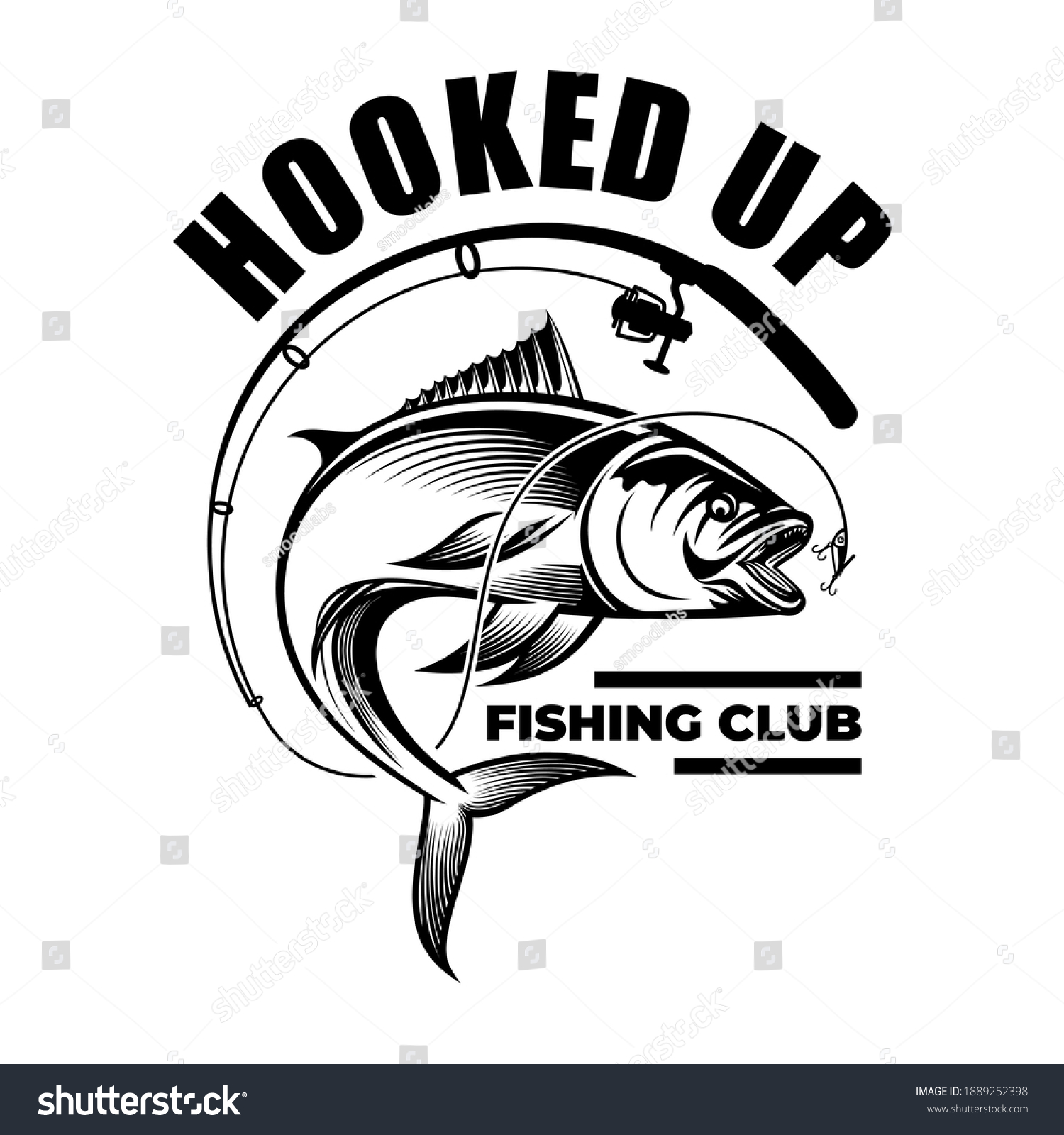 Illustration Fishing Hook Loose Bait String Stock Vector (Royalty Free ...