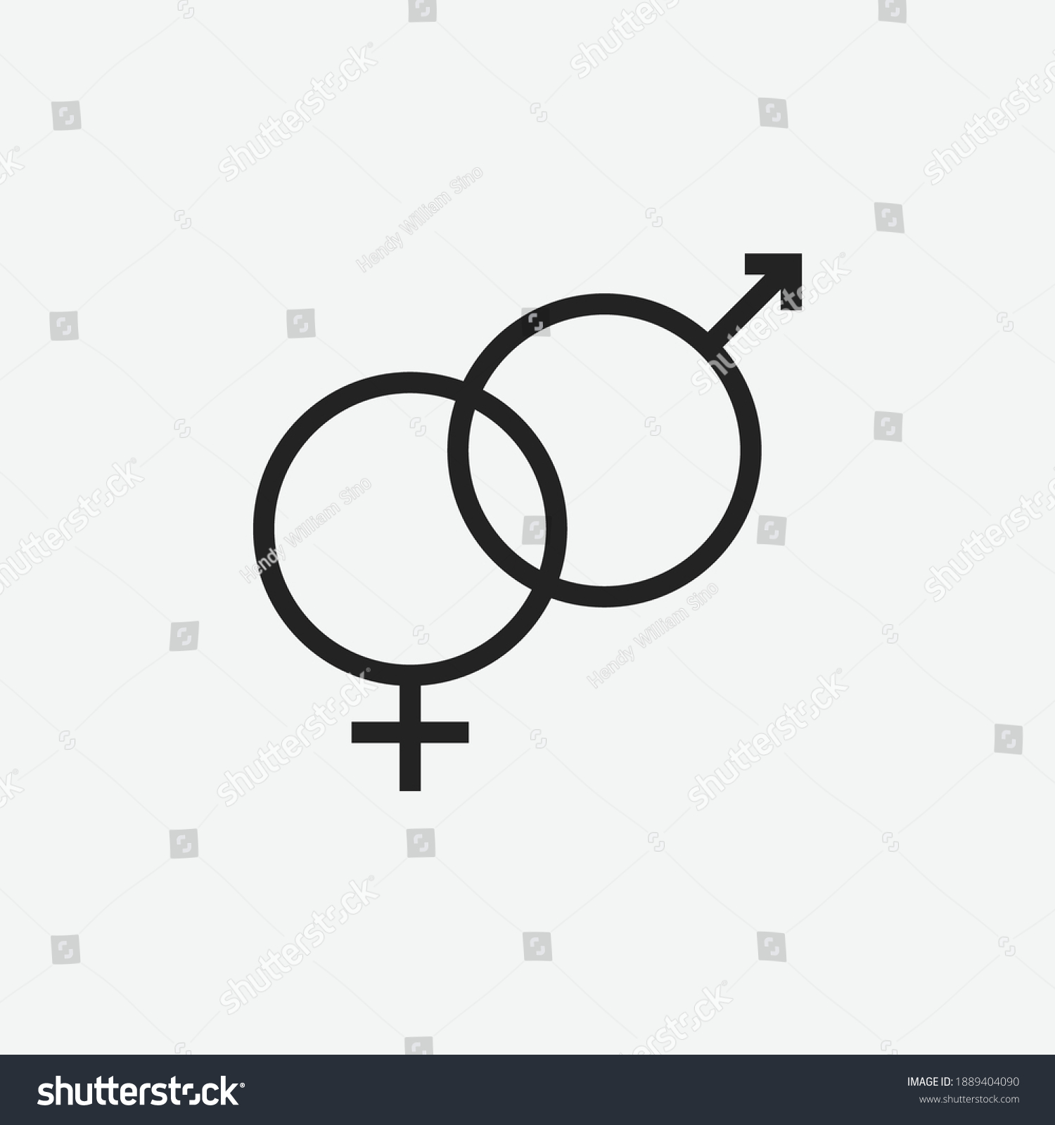 Gender Symbols Sn Mk Stock Fotografi A Vektor Shutterstock