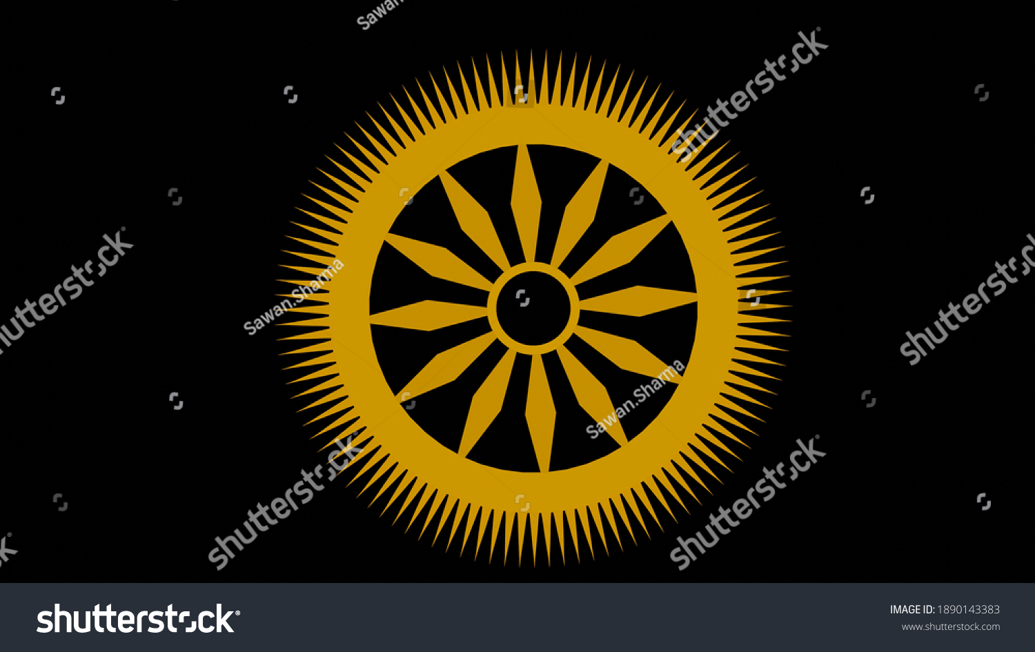 ilustrasi-stok-3d-rendered-krishna-sudarshan-chakra-1890143383