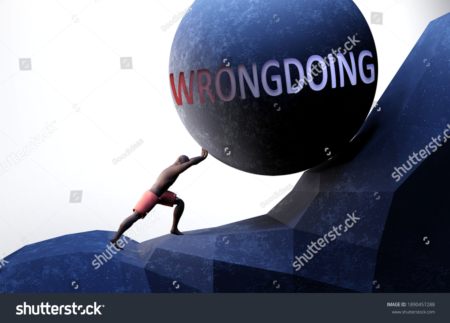 wrongdoing-problem-that-makes-life-harder-stock-illustration-1890457288