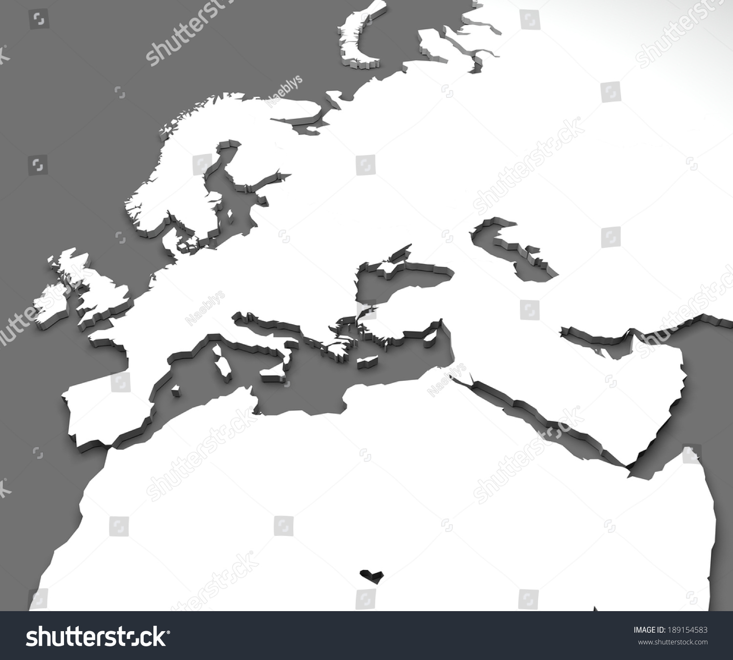 Map Europe Africa Middle East Stock Illustration 189154583 | Shutterstock