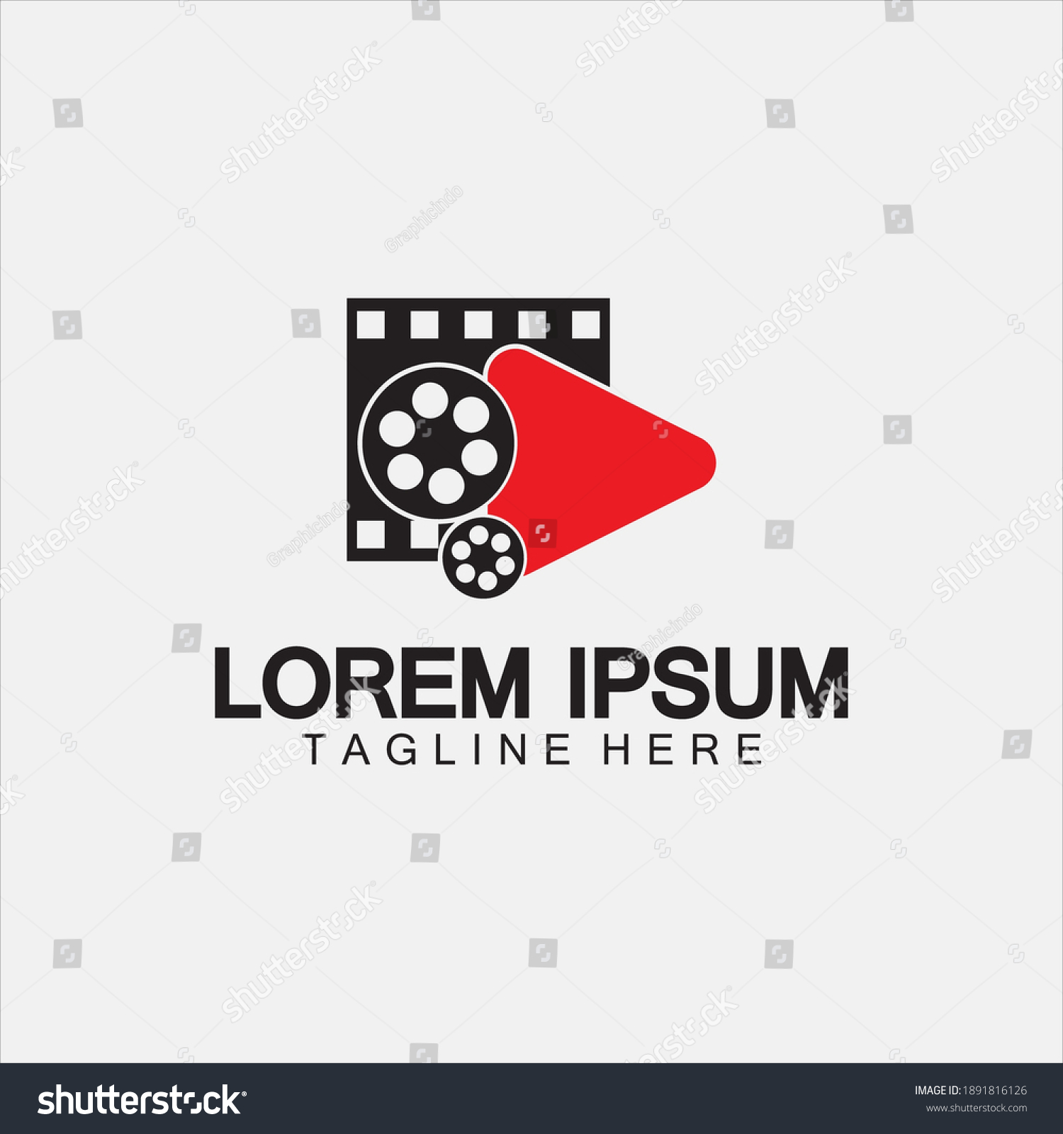 Video Media Logo Icon Illustration Design Stock Vector (Royalty Free ...