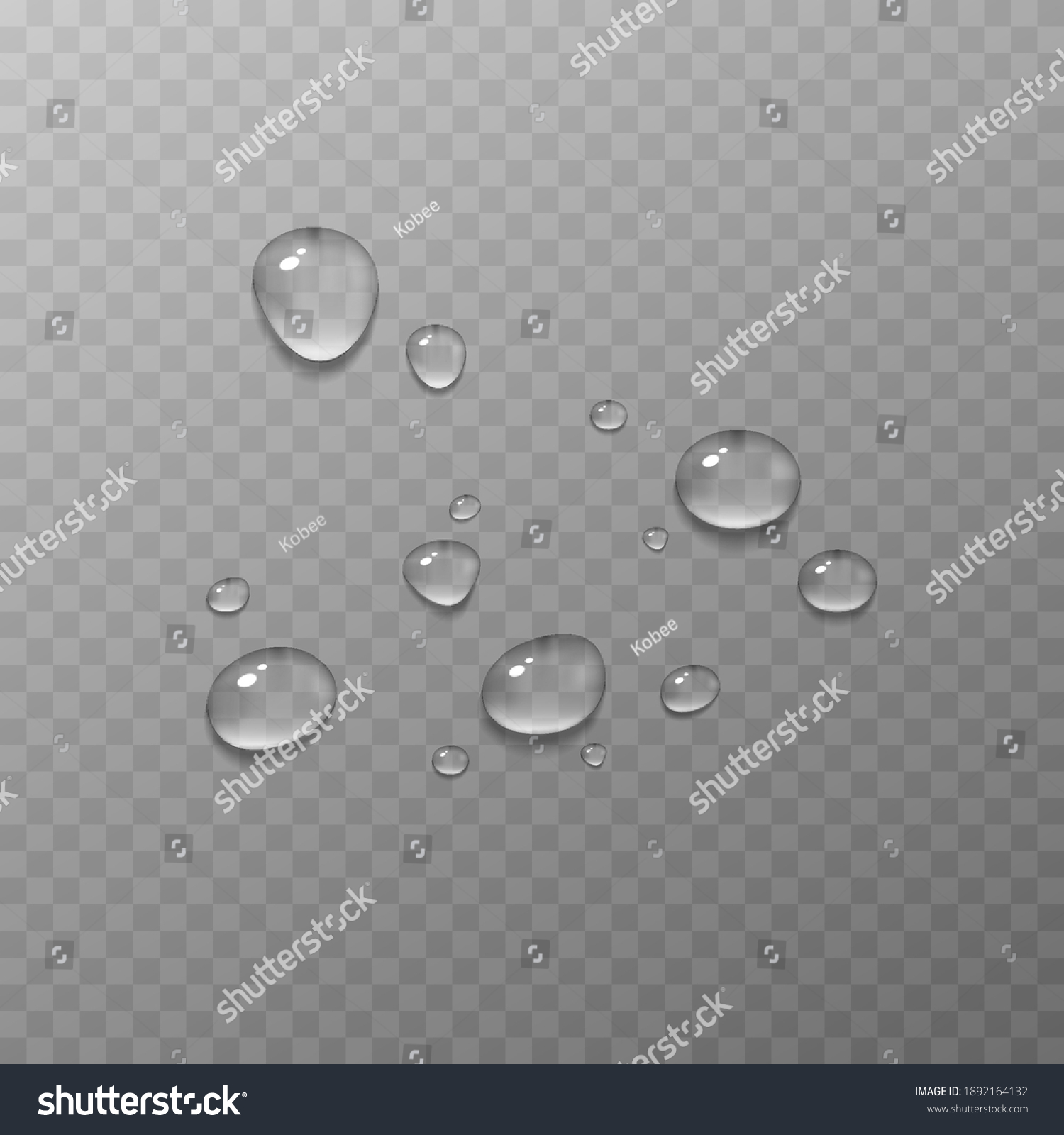 Vector Water Drops Png Drops Condensation Stock Vector (royalty Free 