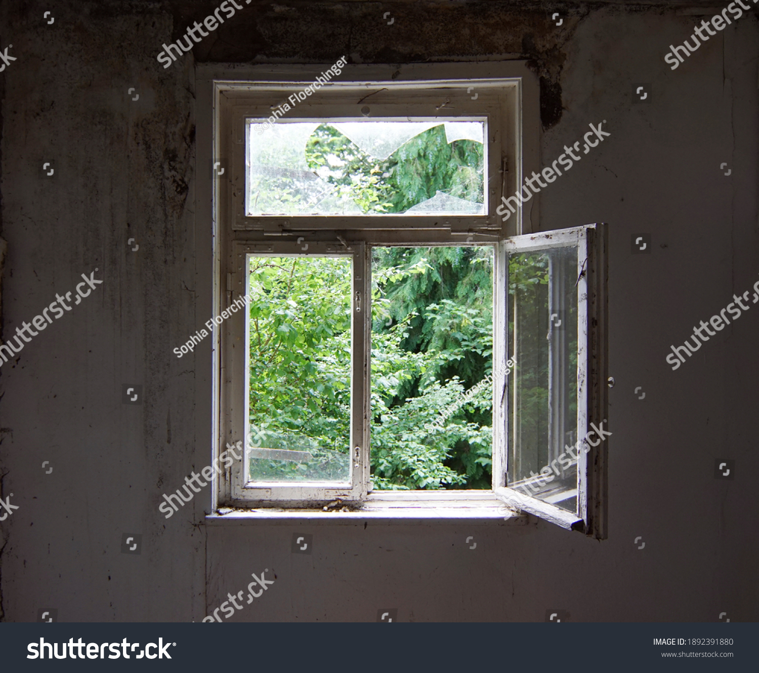 Open Window Old Abandoned House Lost Stock Photo 1892391880 | Shutterstock