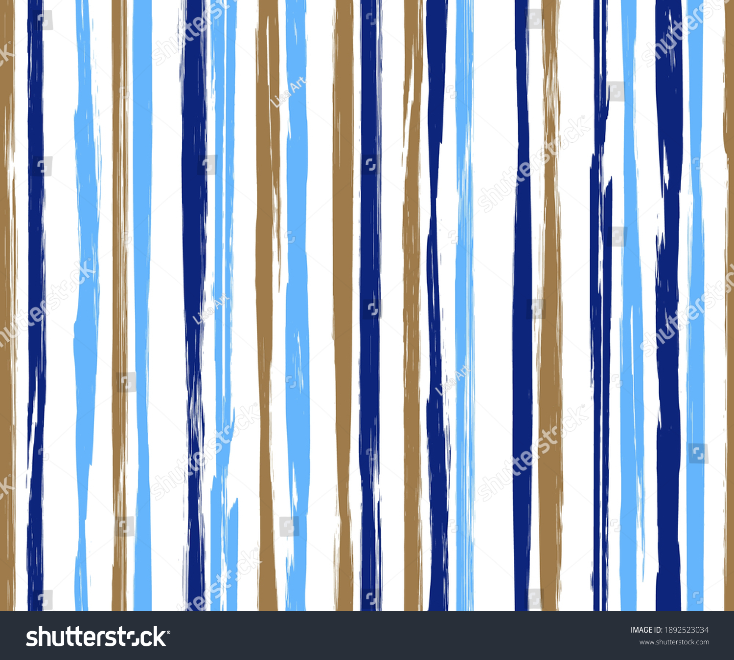 Painted Vertical Lines Vector Seamless Pattern Stock Vector (Royalty ...