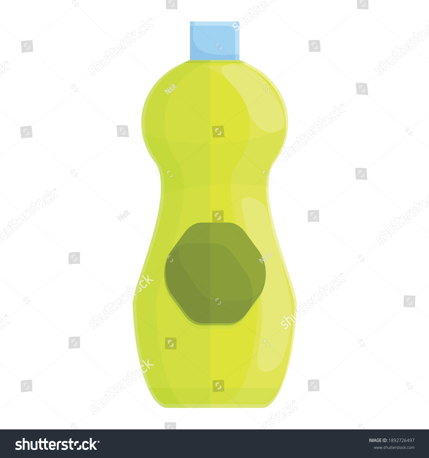 Biodegradable Plastic Bottle Icon Cartoon Biodegradable Stock Vector ...