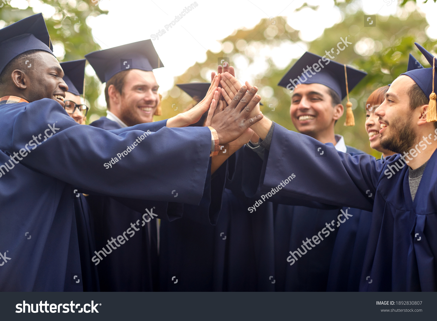 Education Graduation People Concept Group Happy Stock Photo 1892830807 ...