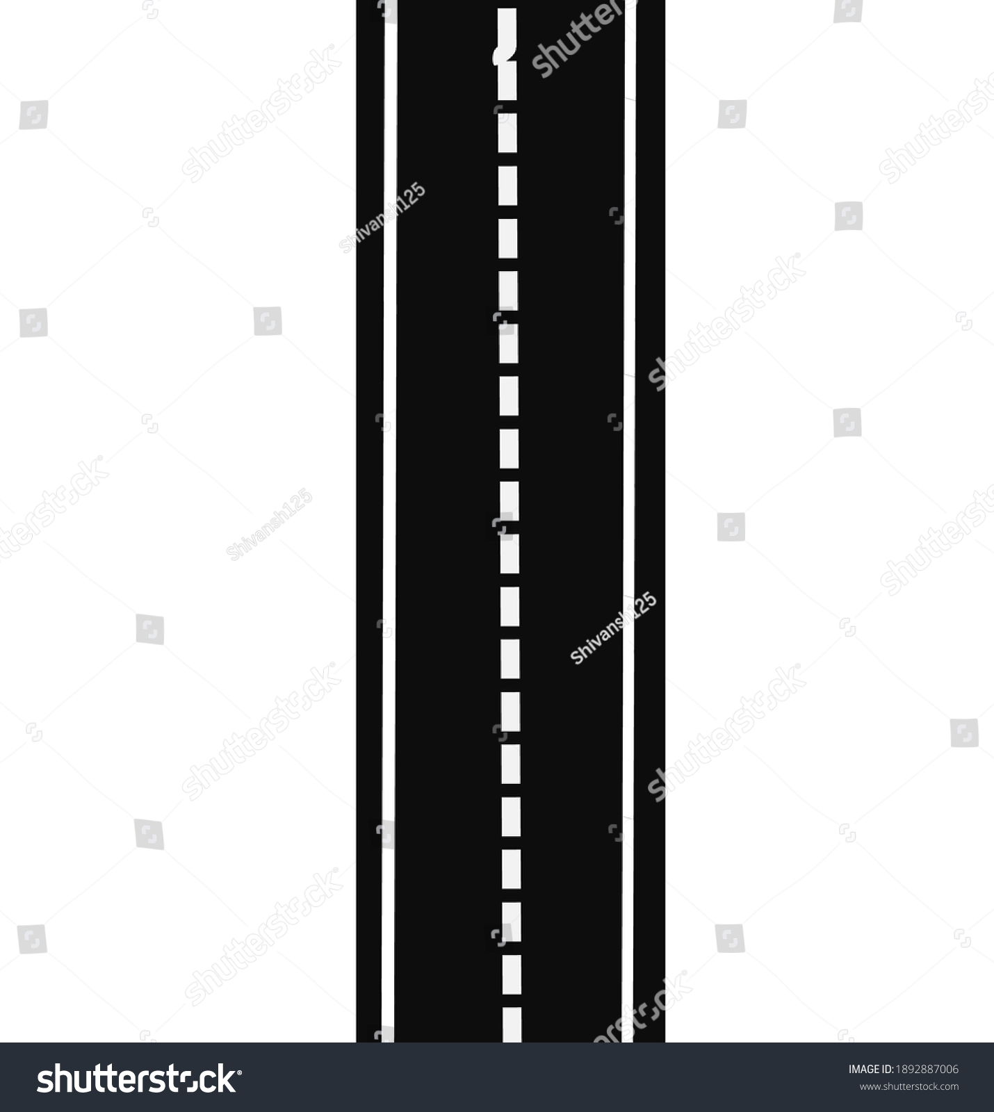 Road Icon Black White Stock Illustration 1892887006 | Shutterstock