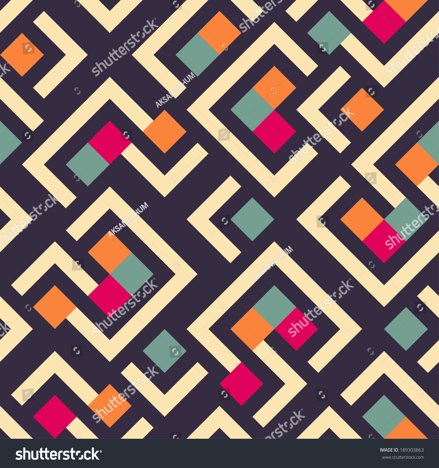 Seamless Vector Geometric Pattern Background Stock Vector (Royalty Free ...