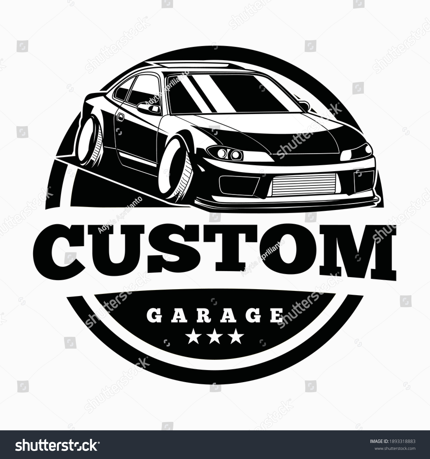 Classic Racing Car Logo Line Art Stock Vector (Royalty Free) 1893318883 ...