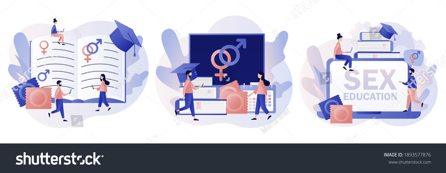 Sexual Education Concept Sexual Health Lesson Stock Vector Royalty Free 1893577876 Shutterstock 