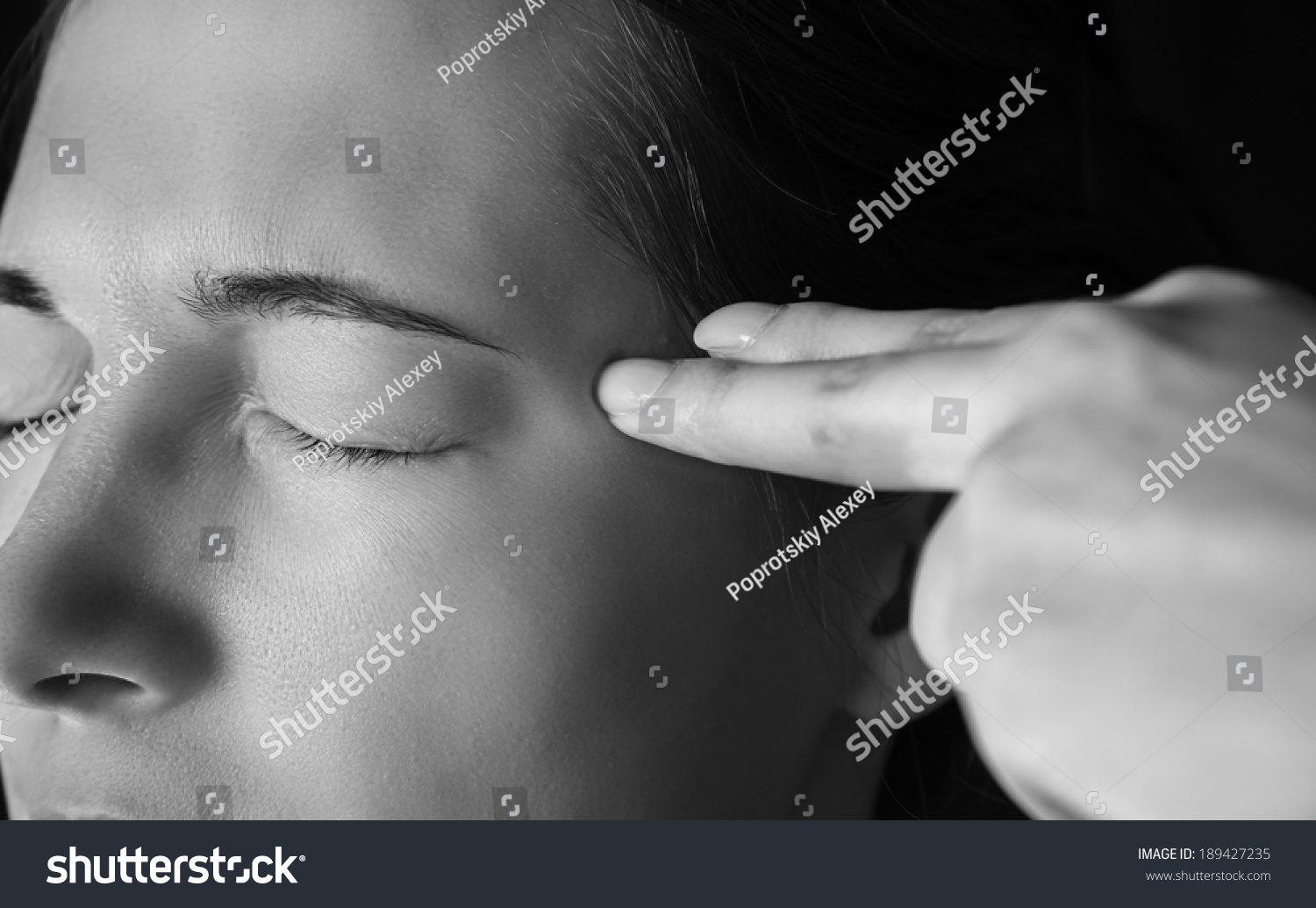 Sad Woman Makes Gesture Shot Gun Stock Photo 189427235 | Shutterstock