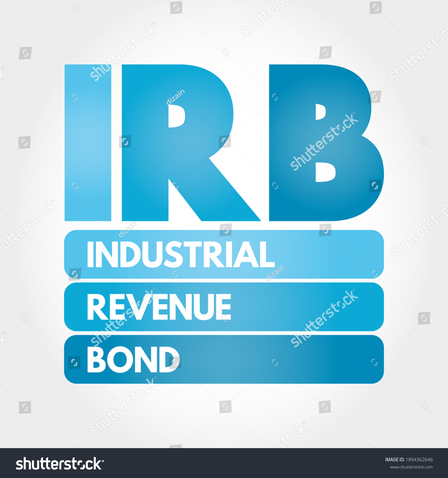 IRB - 산업 수익 채권 약어, 스톡 일러스트 1894362646 | Shutterstock