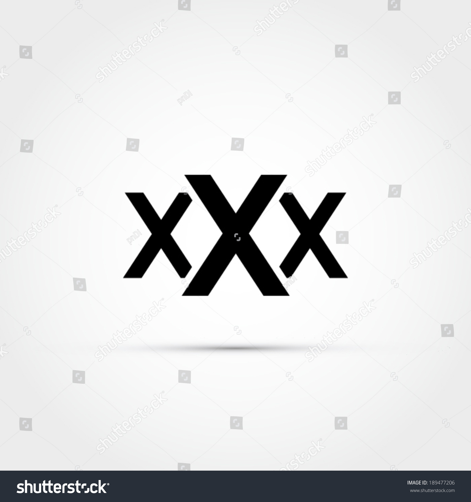 Xxx Icon เวกเตอร์สต็อก ปลอดค่าลิขสิทธิ์ 189477206 Shutterstock 