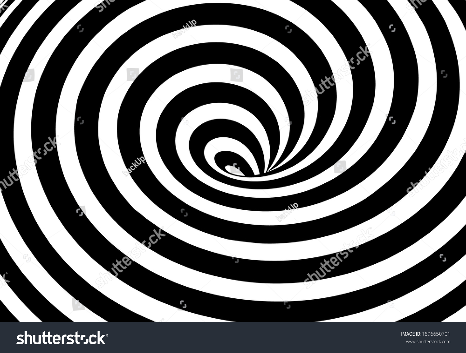 Striped Spiral Torus On White Background Stock Vector (Royalty Free ...