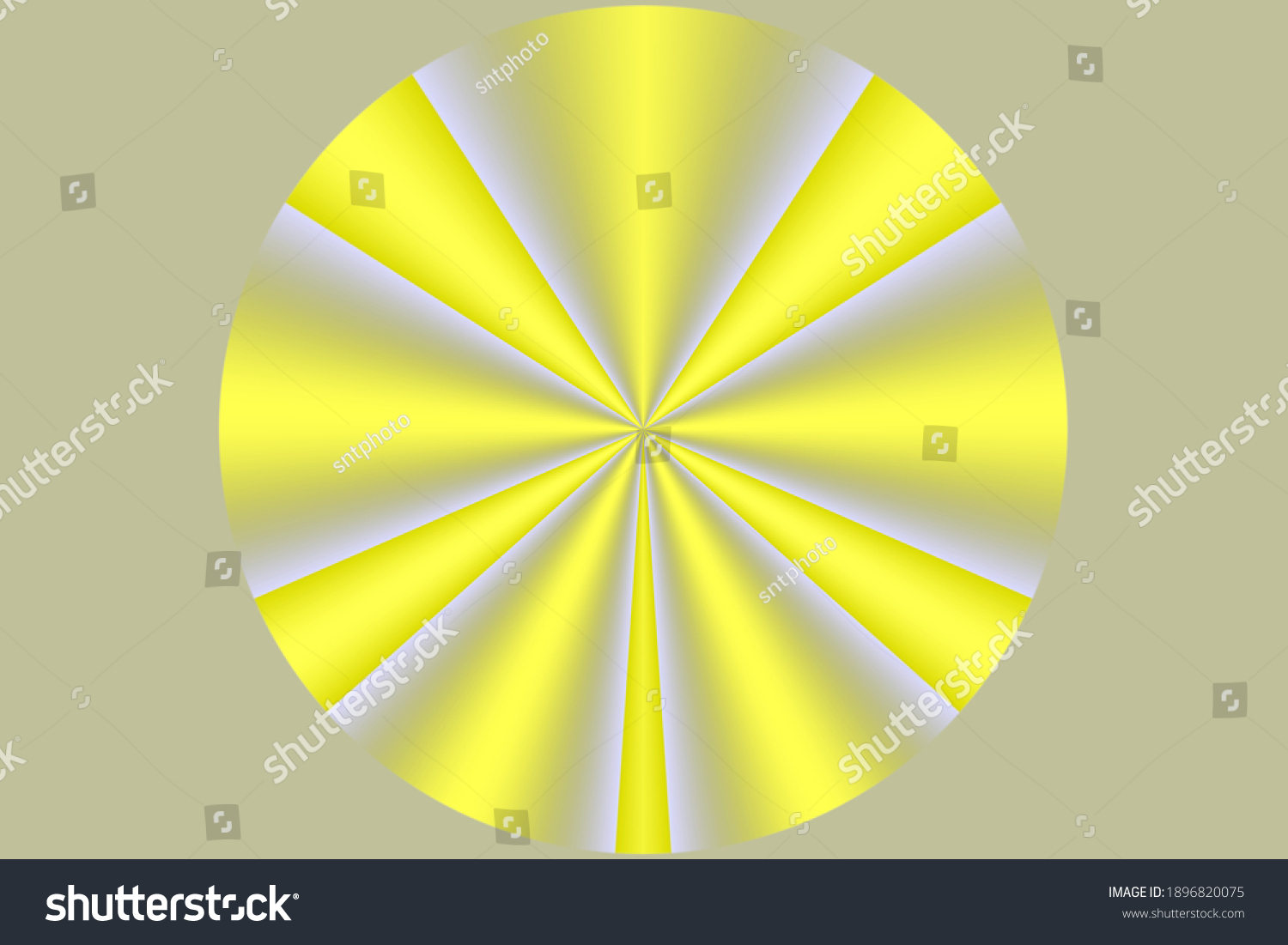 Sphere Yellow Gradient Texture Design On Stock Illustration 1896820075 ...