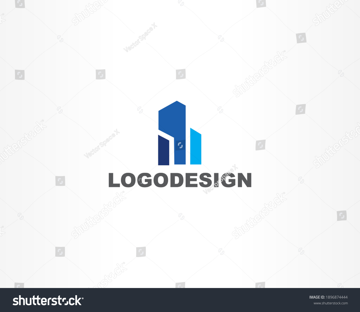 Building Icon Logo Identity Concept Stock Vector (Royalty Free ...