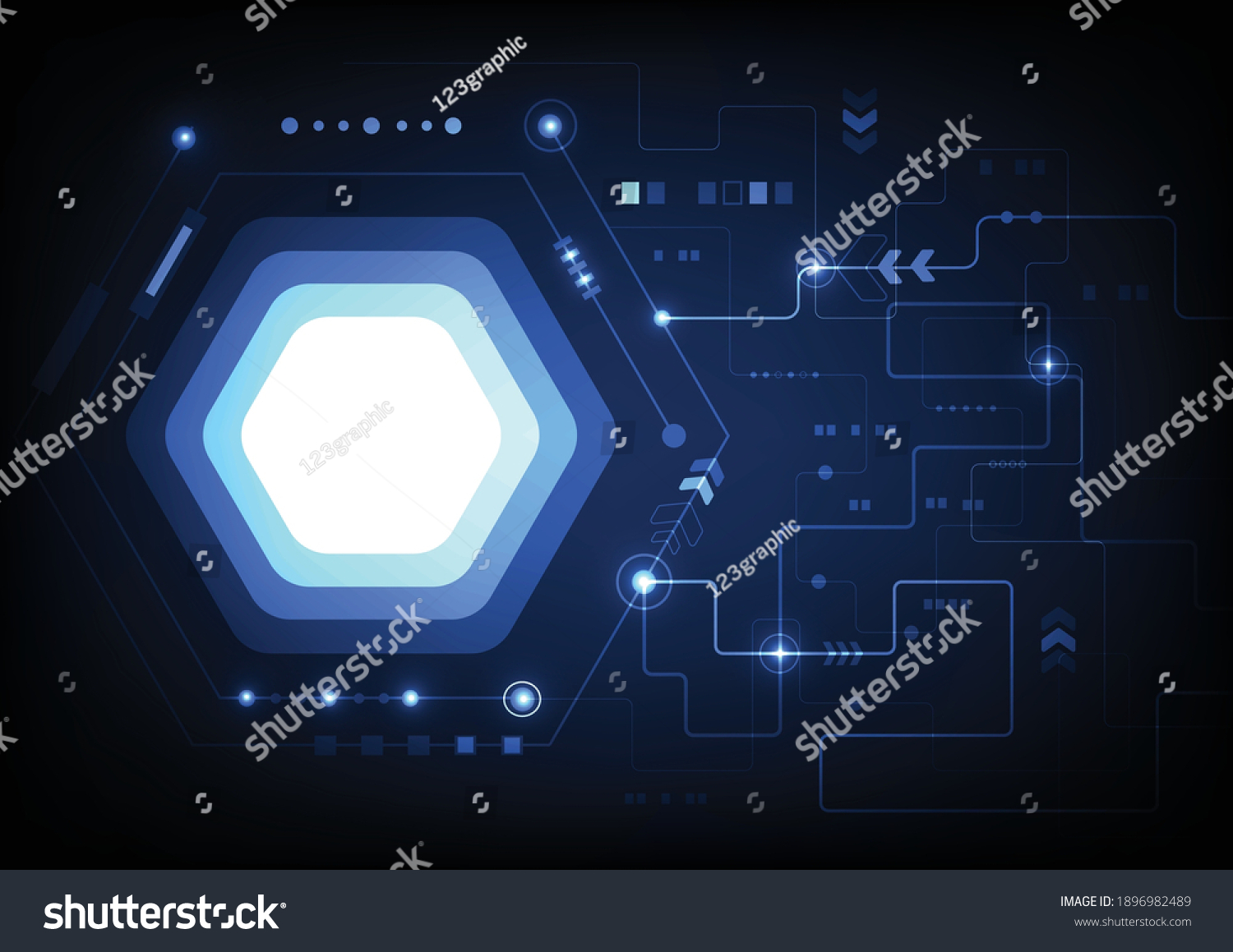 Technology Abstract Futuristic Circuit Board Background Stock Vector ...